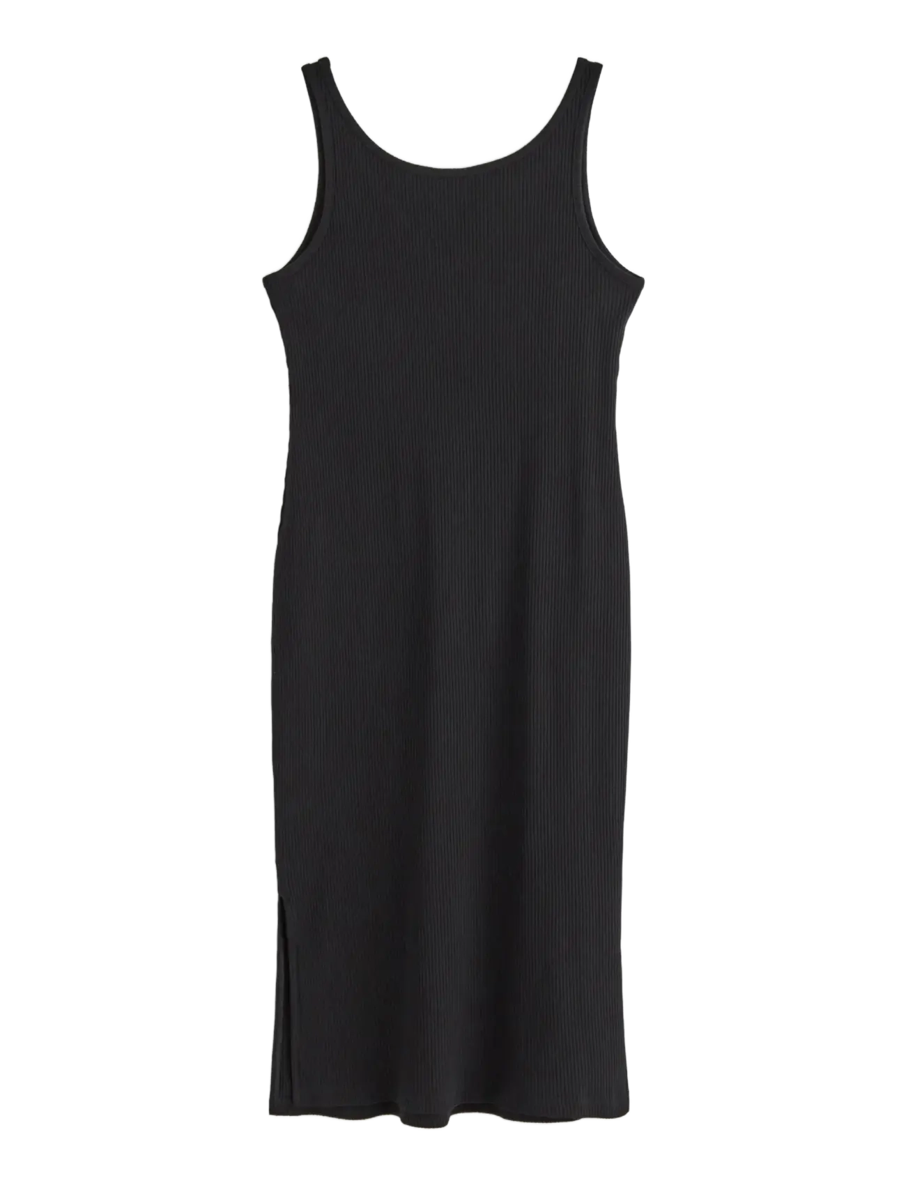 Lindex - MOM ribbed midi dress - slip kleitas - black - 2