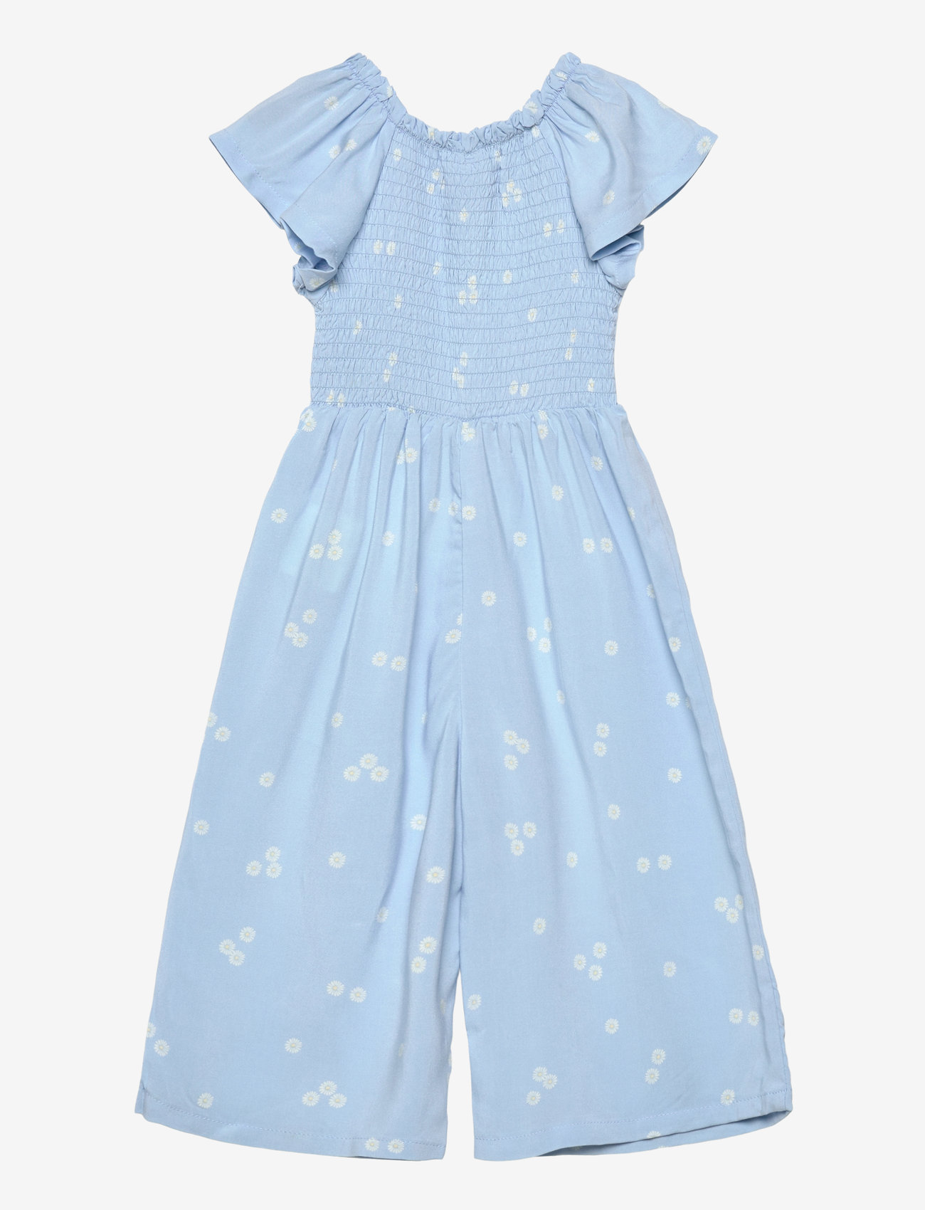 Lindex - Jumpsuit ss smock AOP - buksedragter - light blue - 1