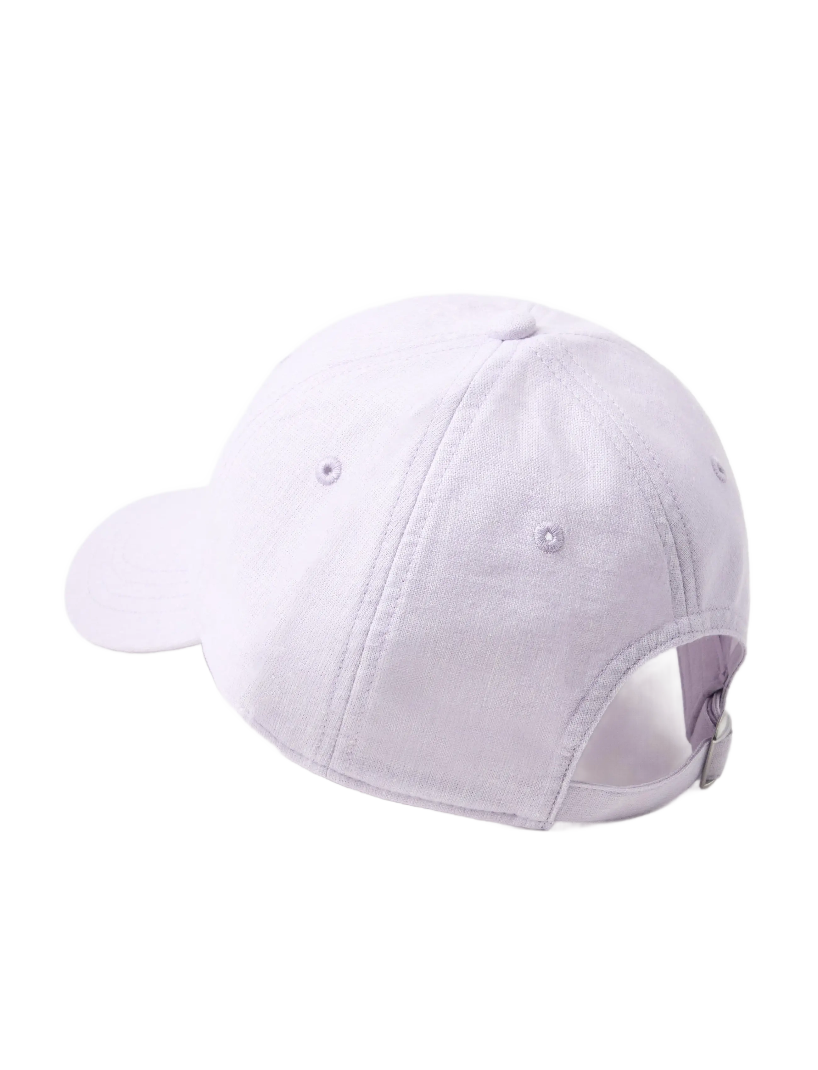 Lindex - Cap roundpeak linen - light dusty lilac - 1