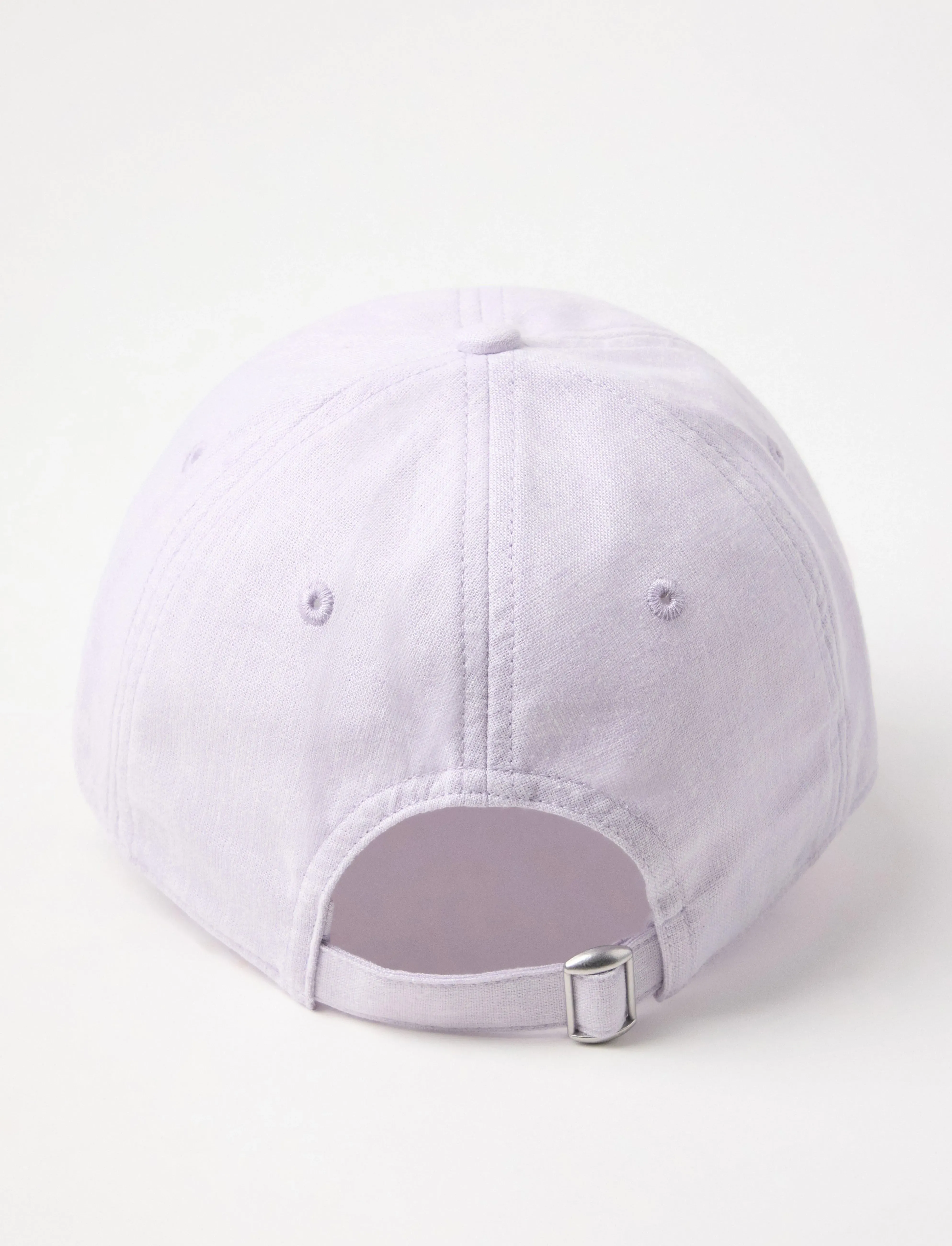 Lindex - Cap roundpeak linen - light dusty lilac - 2