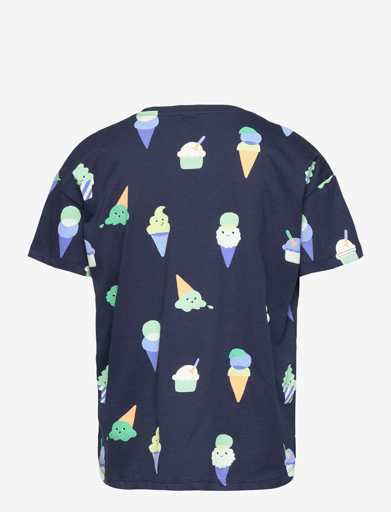 Lindex - Top SS Icecream - efterårstøj - dark blue - 1