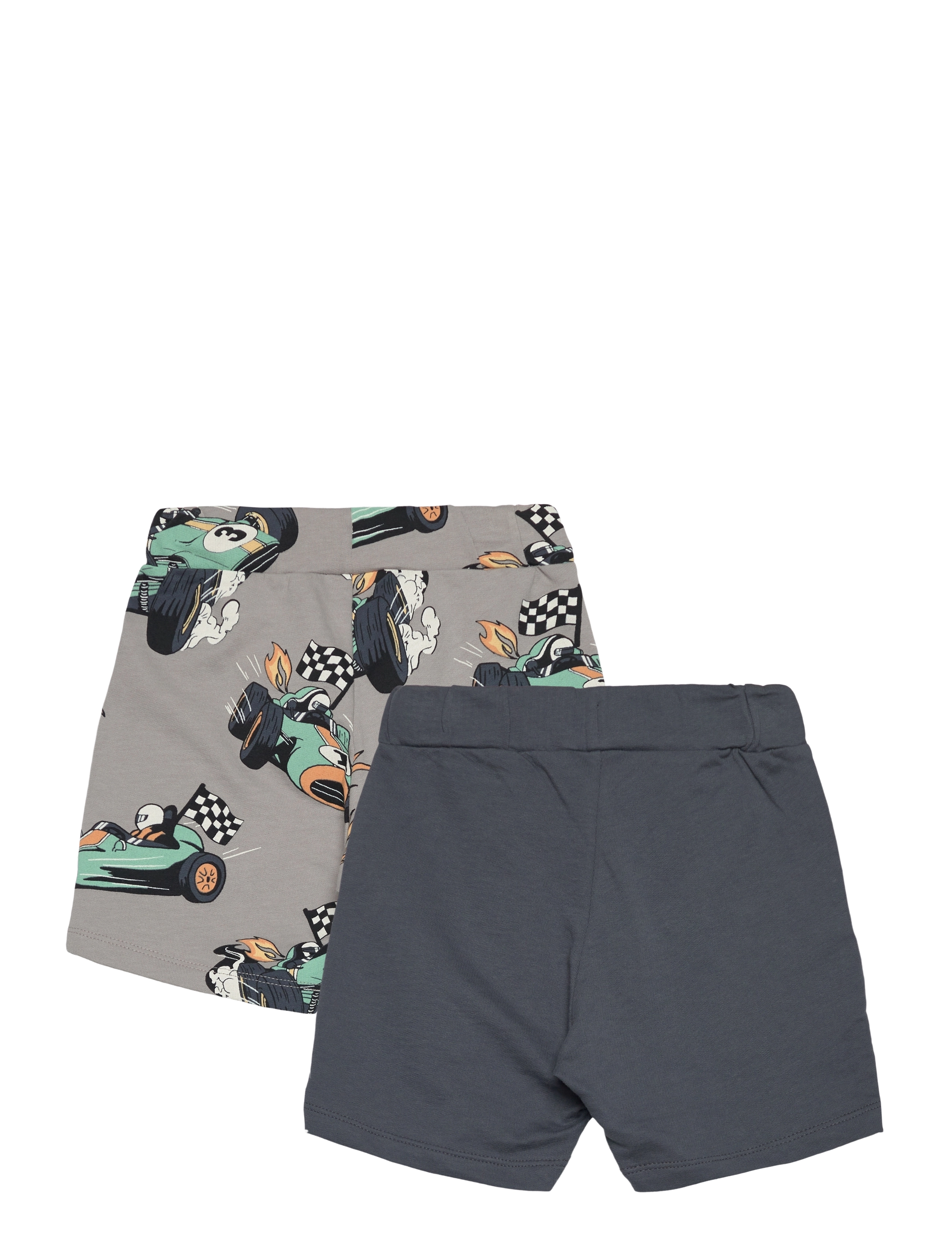 Lindex - Shorts 2 pack racer cars - lühikesed dressipüksid - dark grey - 1