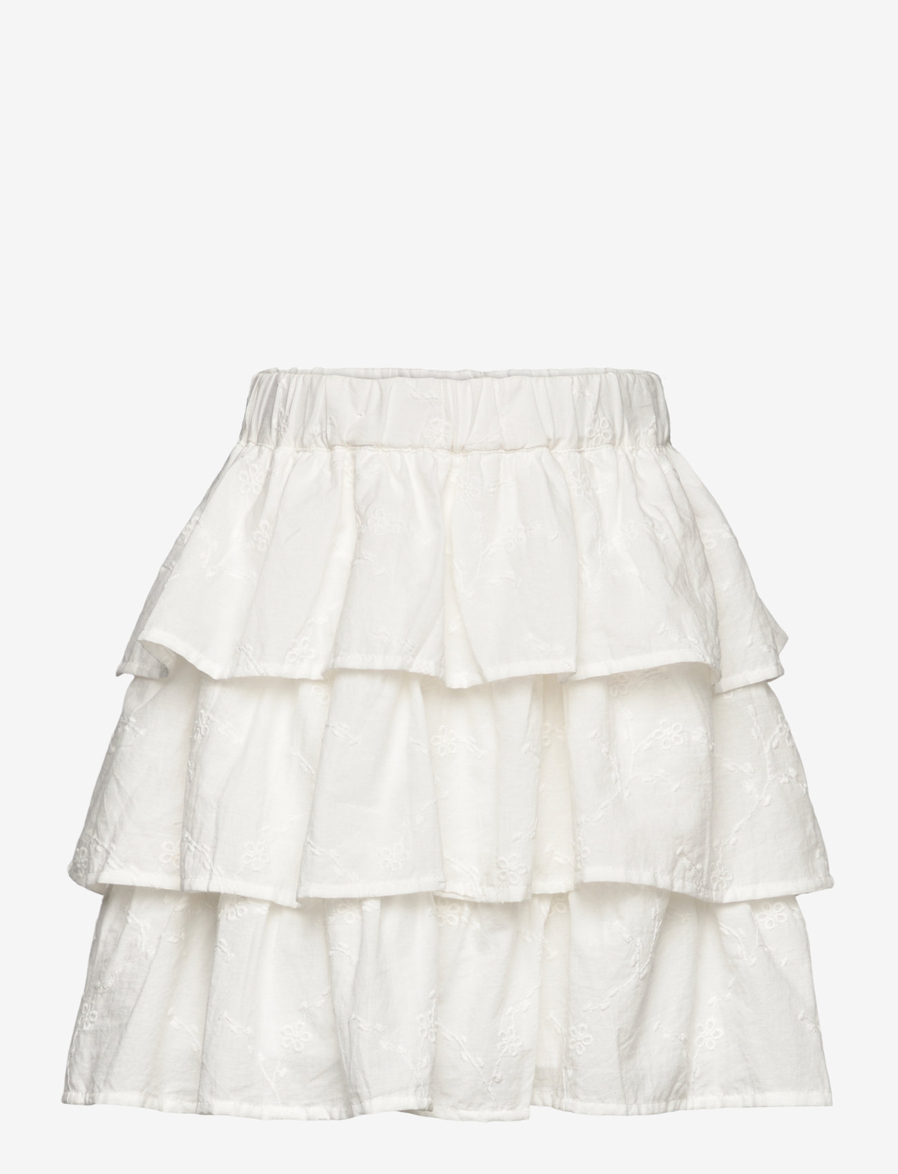 Lindex - Skirt flounces AO embroded - midi-röcke - light dusty white - 1