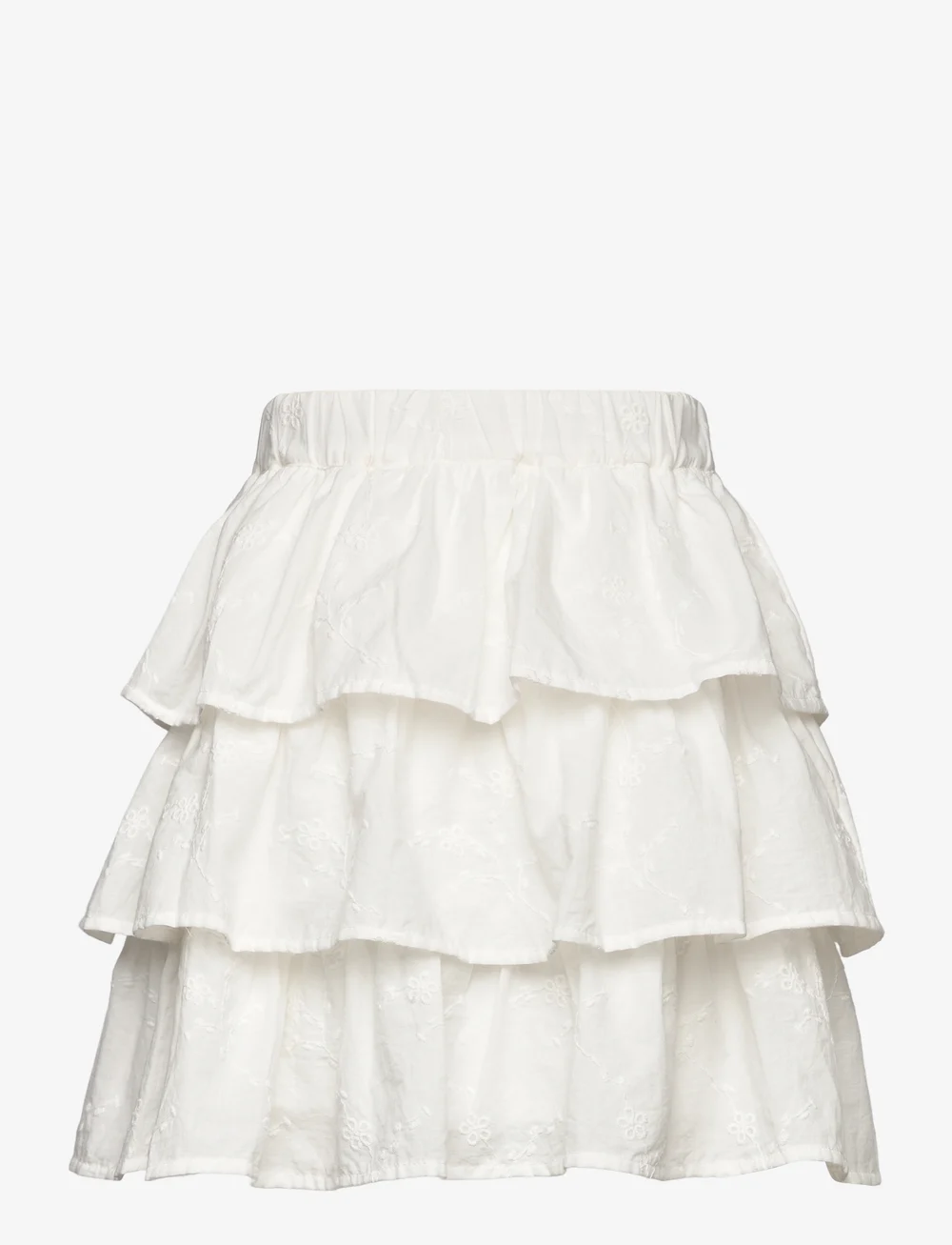 Lindex - Skirt flounces AO embroded - midi nederdele - light dusty white - 2