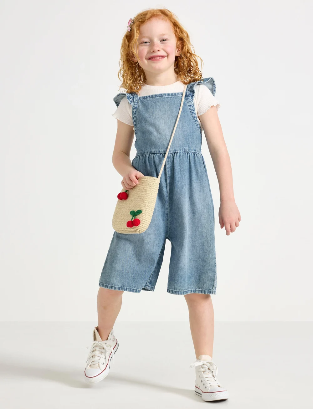 Lindex - Playsuit denim summer - pükskostüümid - denim blue - 0