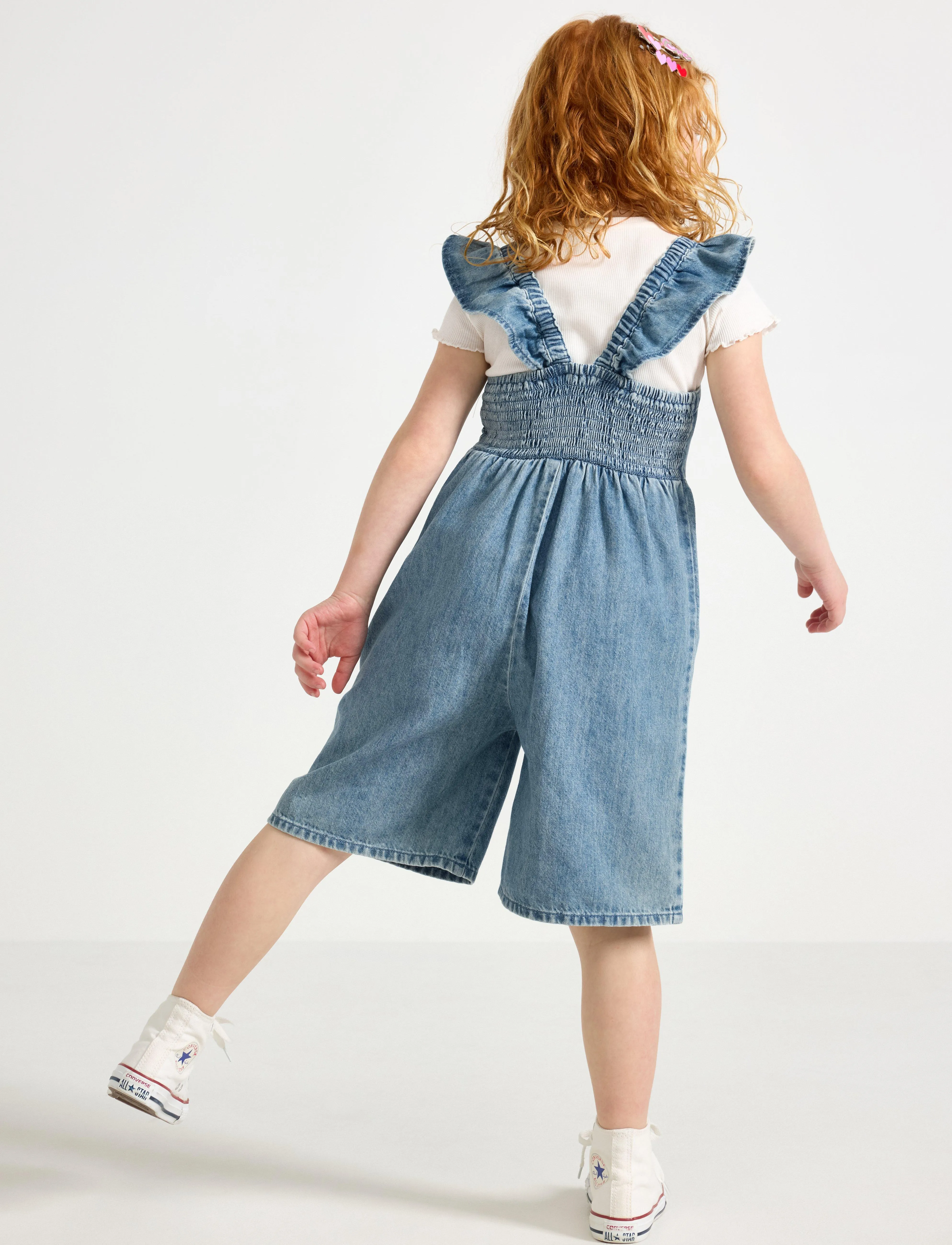 Lindex - Playsuit denim summer - denim blue - 3