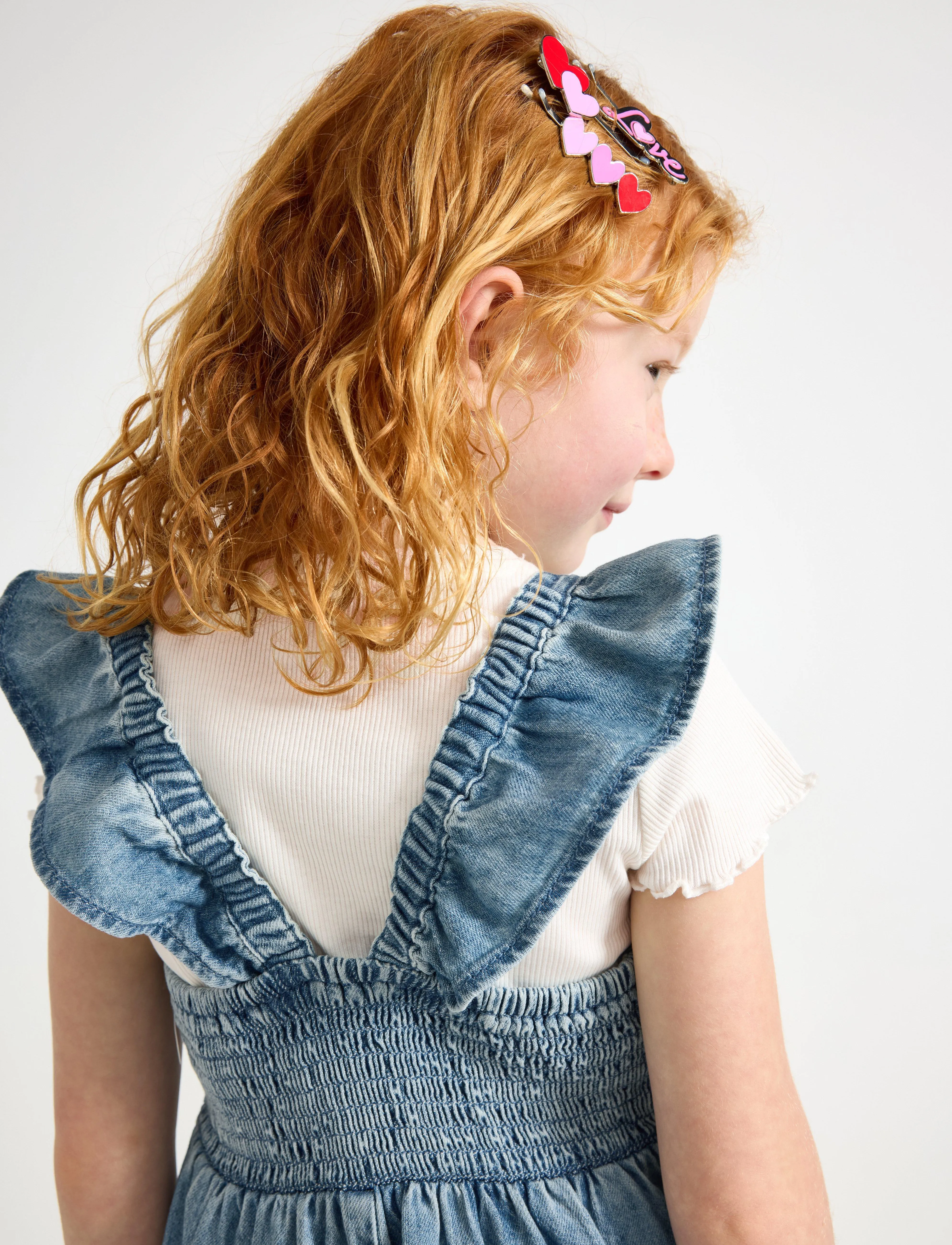 Lindex - Playsuit denim summer - denim blue - 4