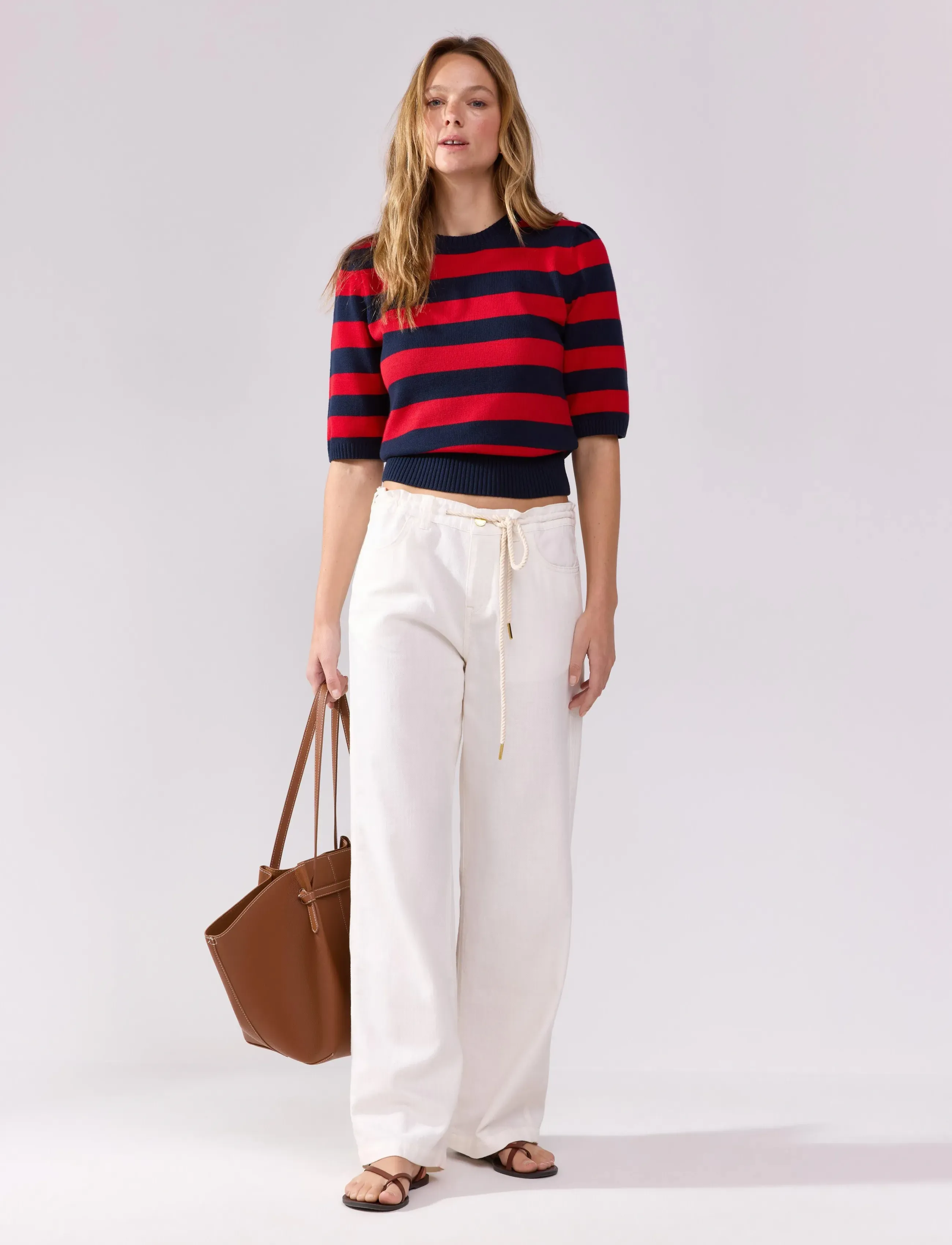 Lindex Trousers Elle, 42, Trousers, Creme - Chinos, Frauen