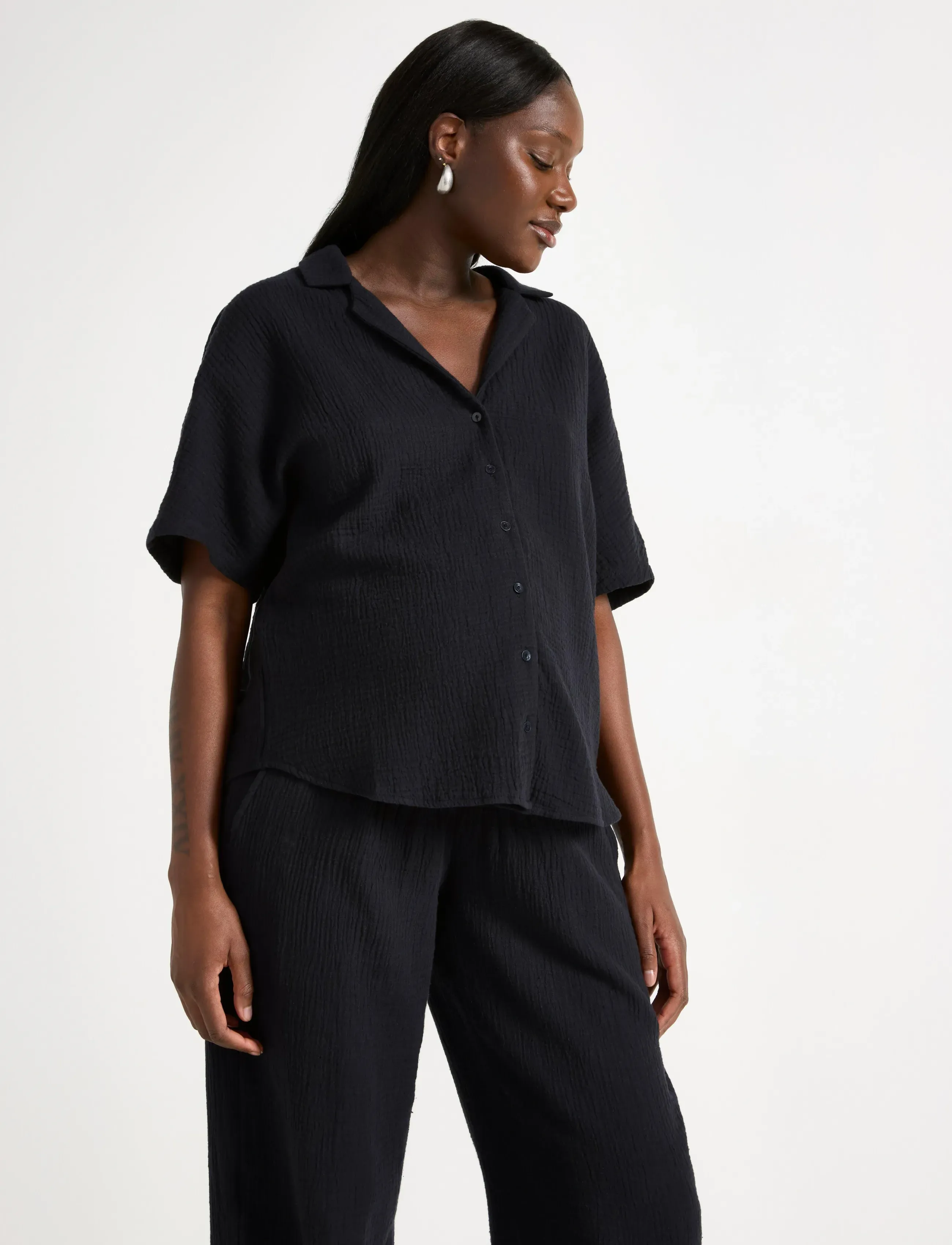 Mom Crinkled Shirt