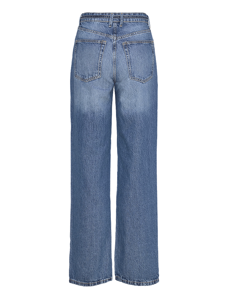 Lindex - WIDE Peggy jeans with mid waist - straight jeans - denim blue - 2