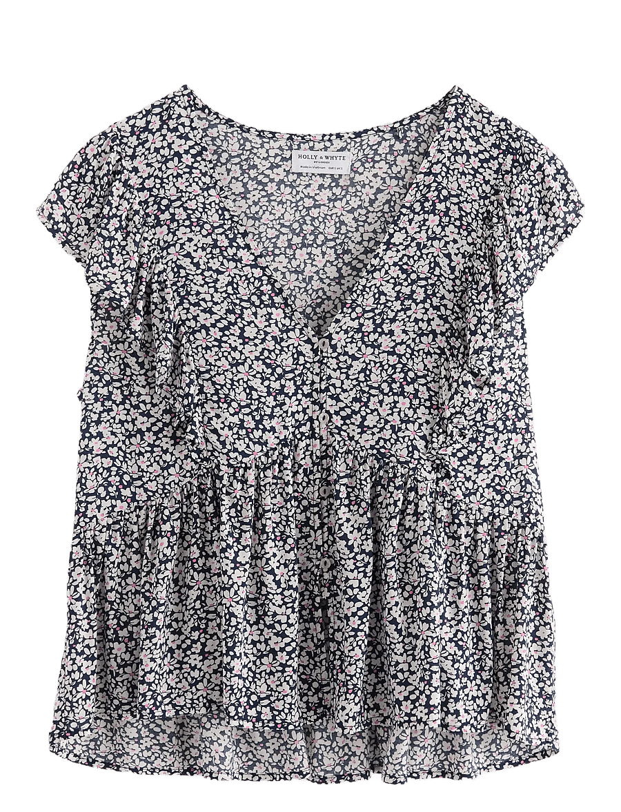 Lindex - Blouse Cassi - Ärmellose blusen - navy - 0