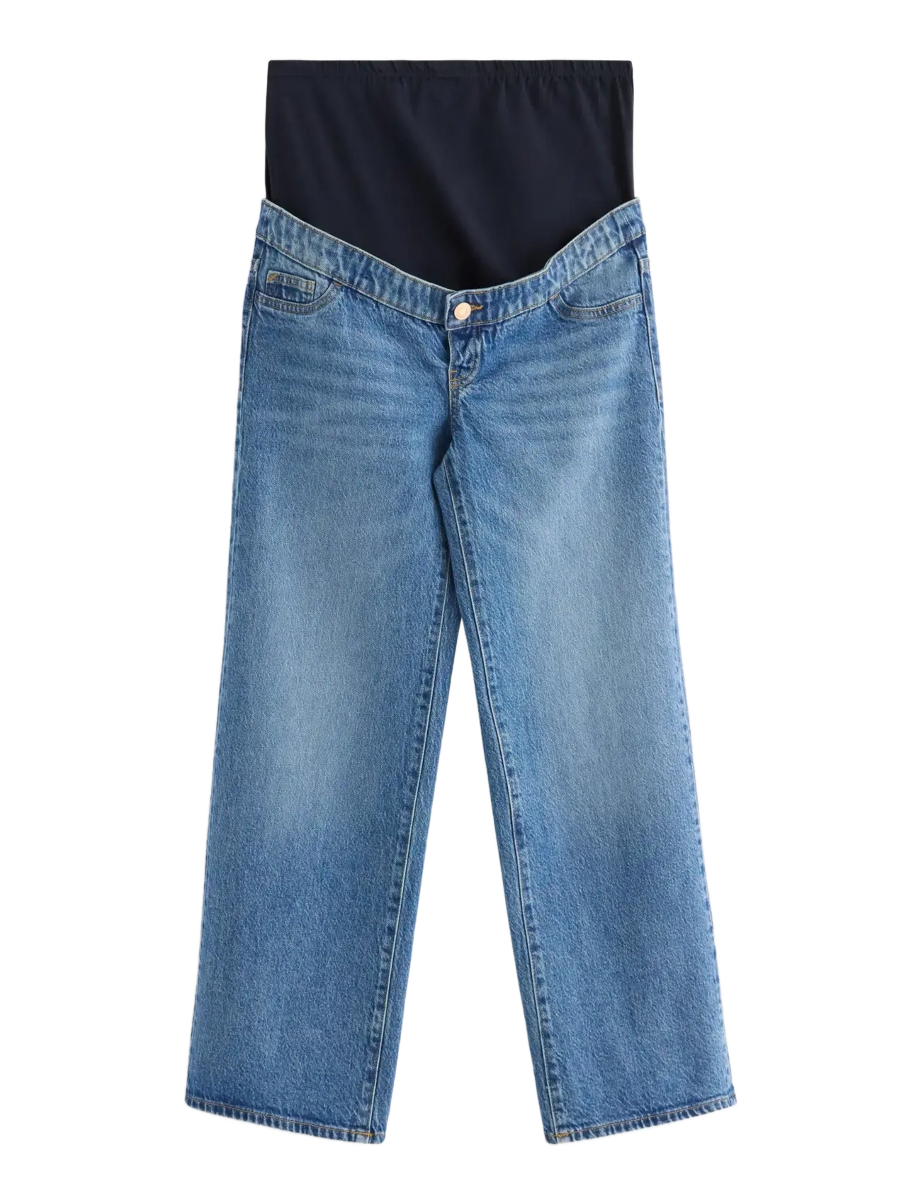 LINDEX Mom Wide Hanna Cropped Maternity Jeans Blau - 40 - Damen