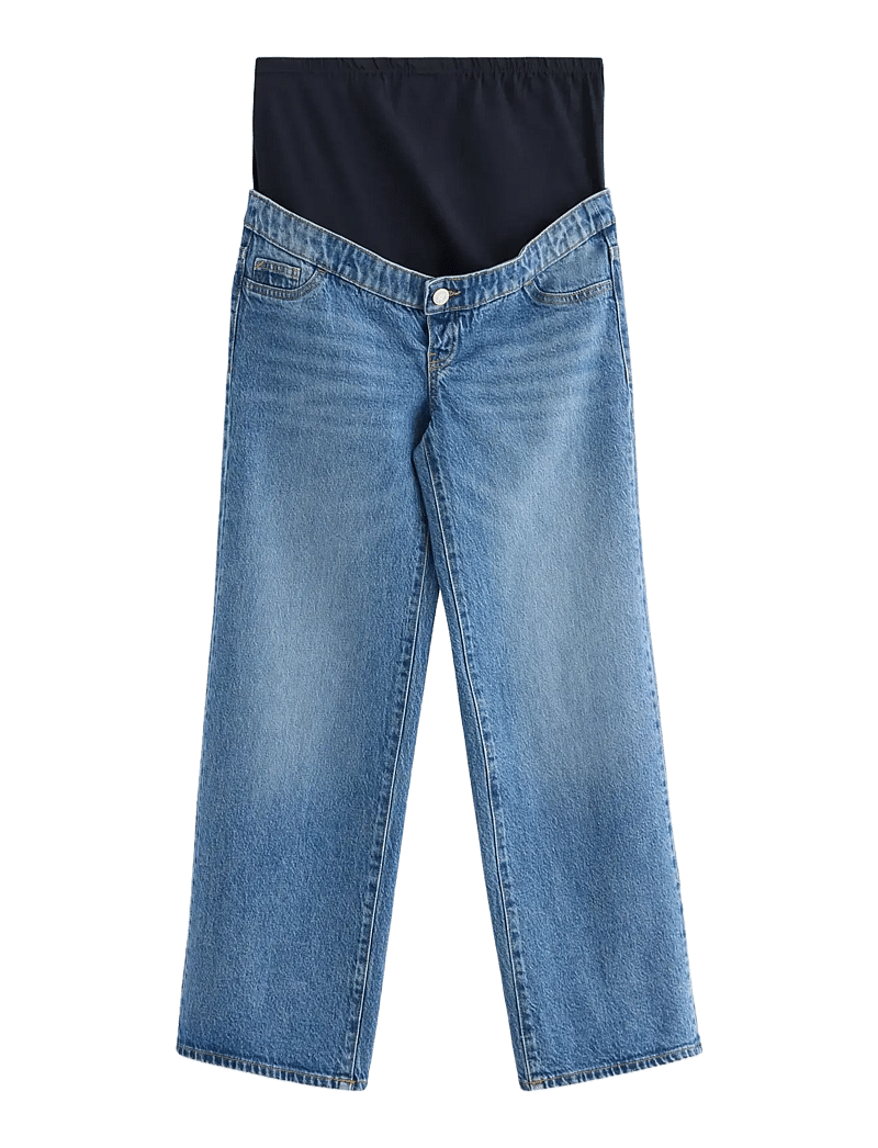 Lindex - Trousers denim Hanna MOM - nederdelar - light denim - 1