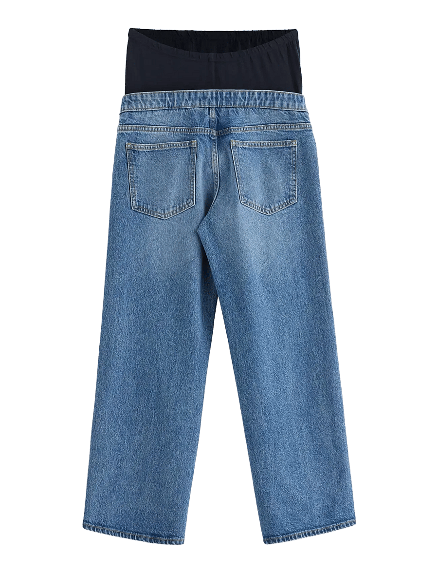 Lindex - MOM WIDE Hanna cropped maternity jeans - underdele - light denim - 2