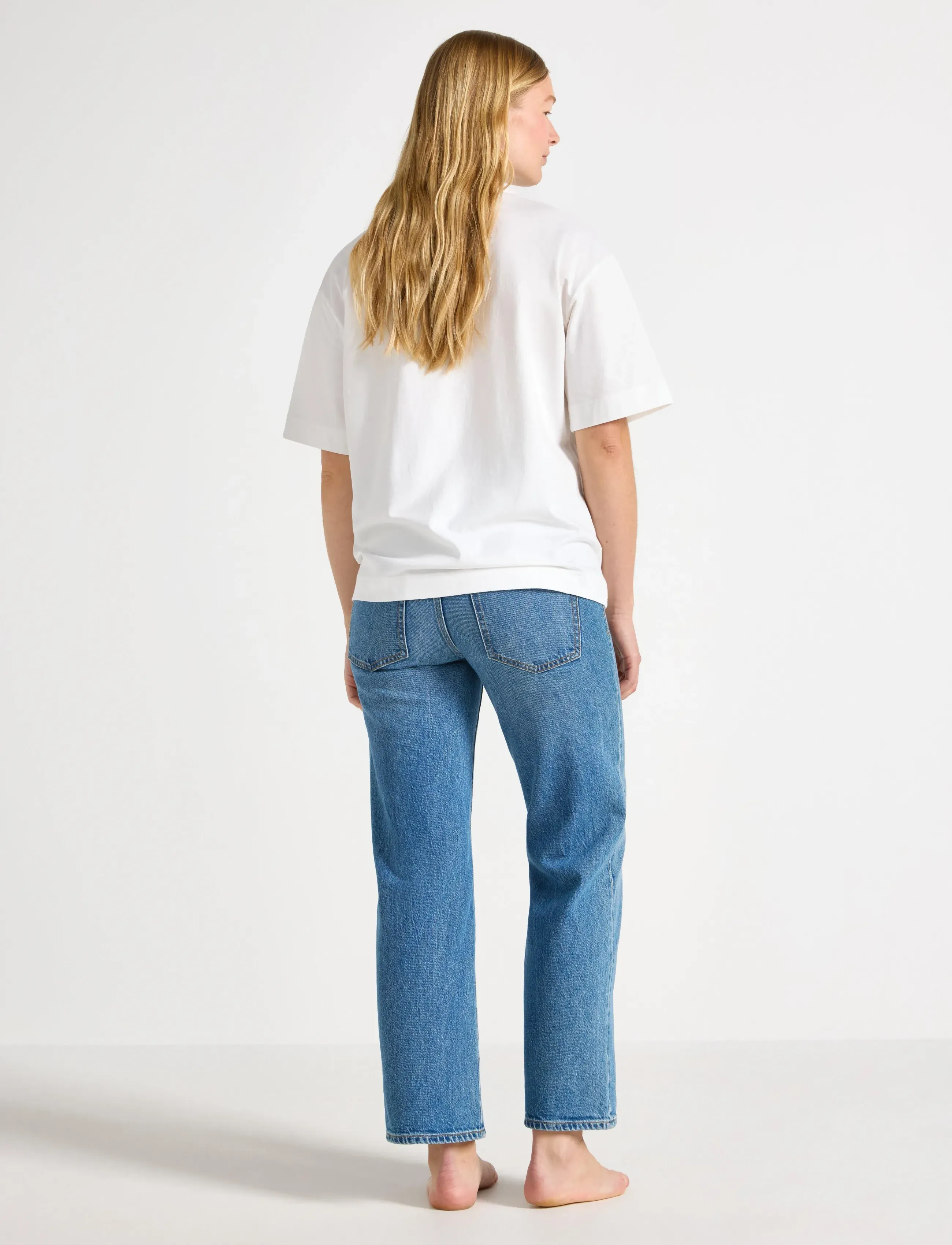 Lindex - MOM WIDE Hanna cropped maternity jeans - hosen - light denim - 3