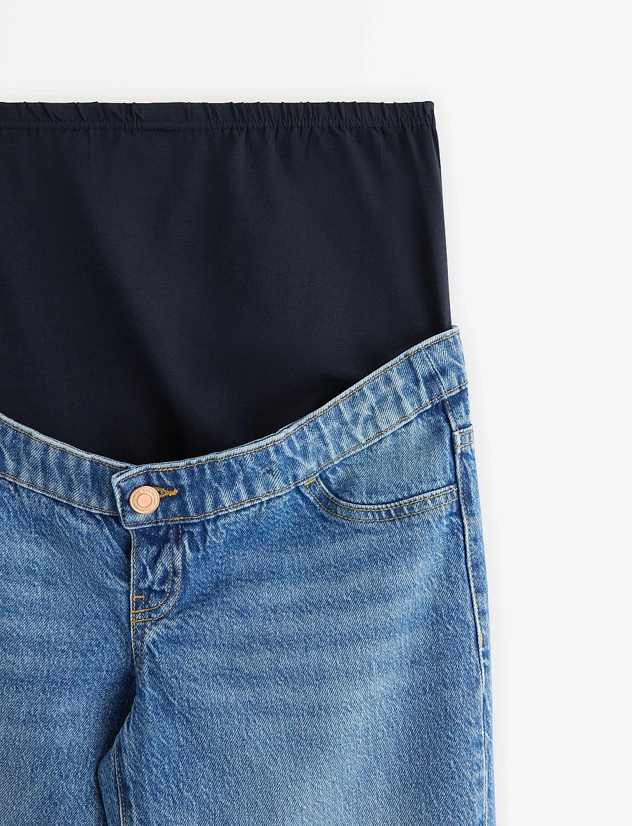 Lindex - MOM WIDE Hanna cropped maternity jeans - underdele - light denim - 5