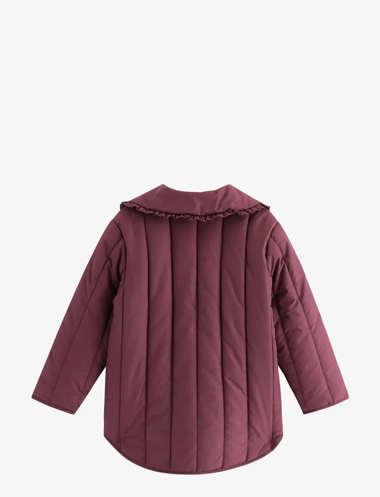 Lindex - Jacket warm padded with collar - jacken & mäntel - dark dusty lilac - 1