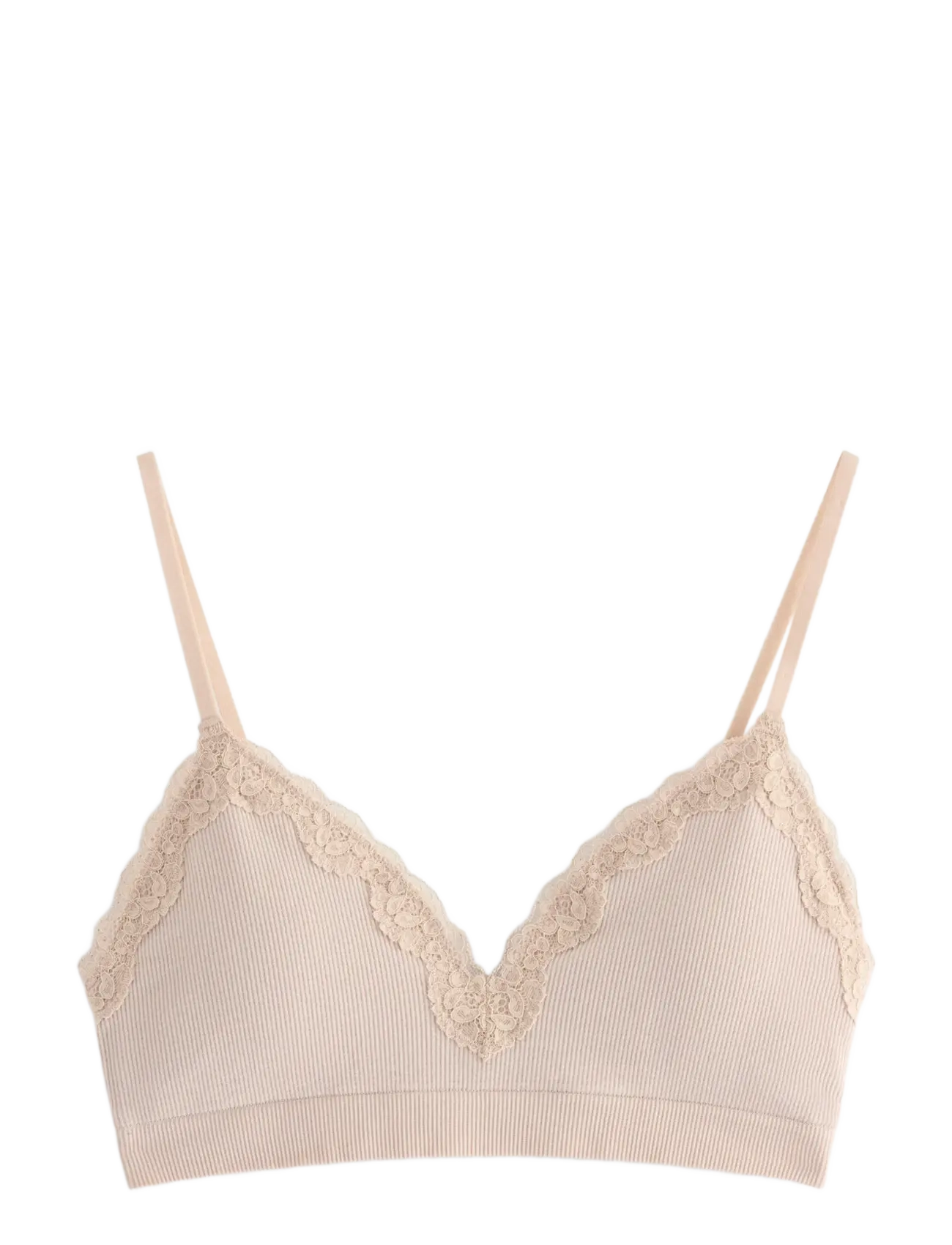 Lindex - Wirefree seamless soft bra - bralette - light beige - 1