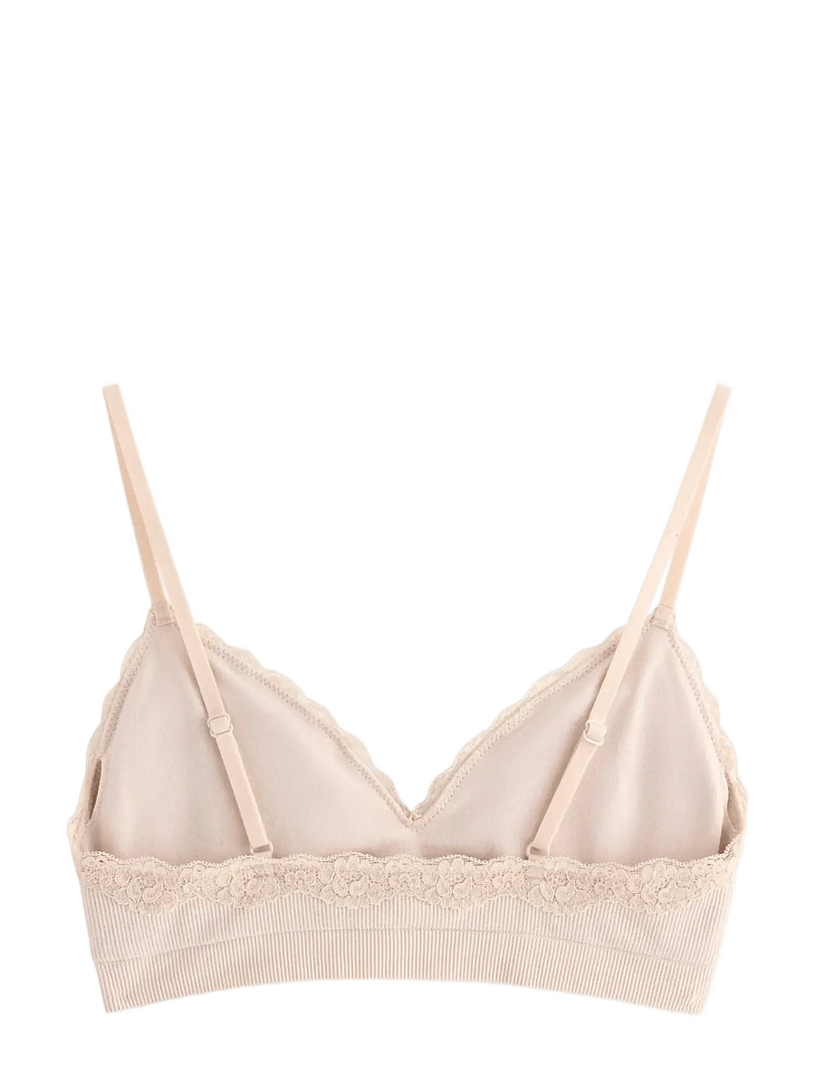 Lindex - Wirefree seamless soft bra - bralette - light beige - 2
