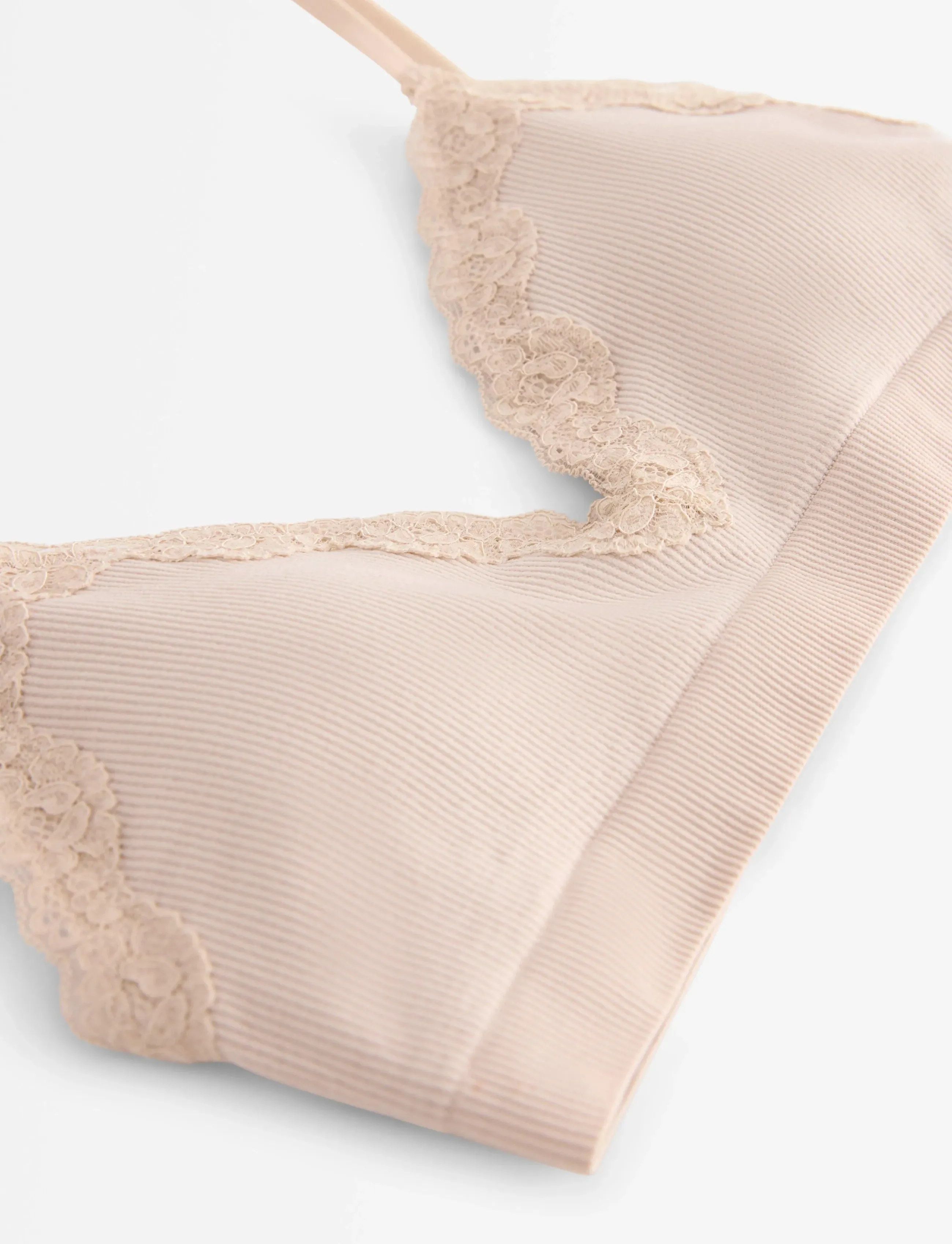 Lindex - Wirefree seamless soft bra - bralette - light beige - 5