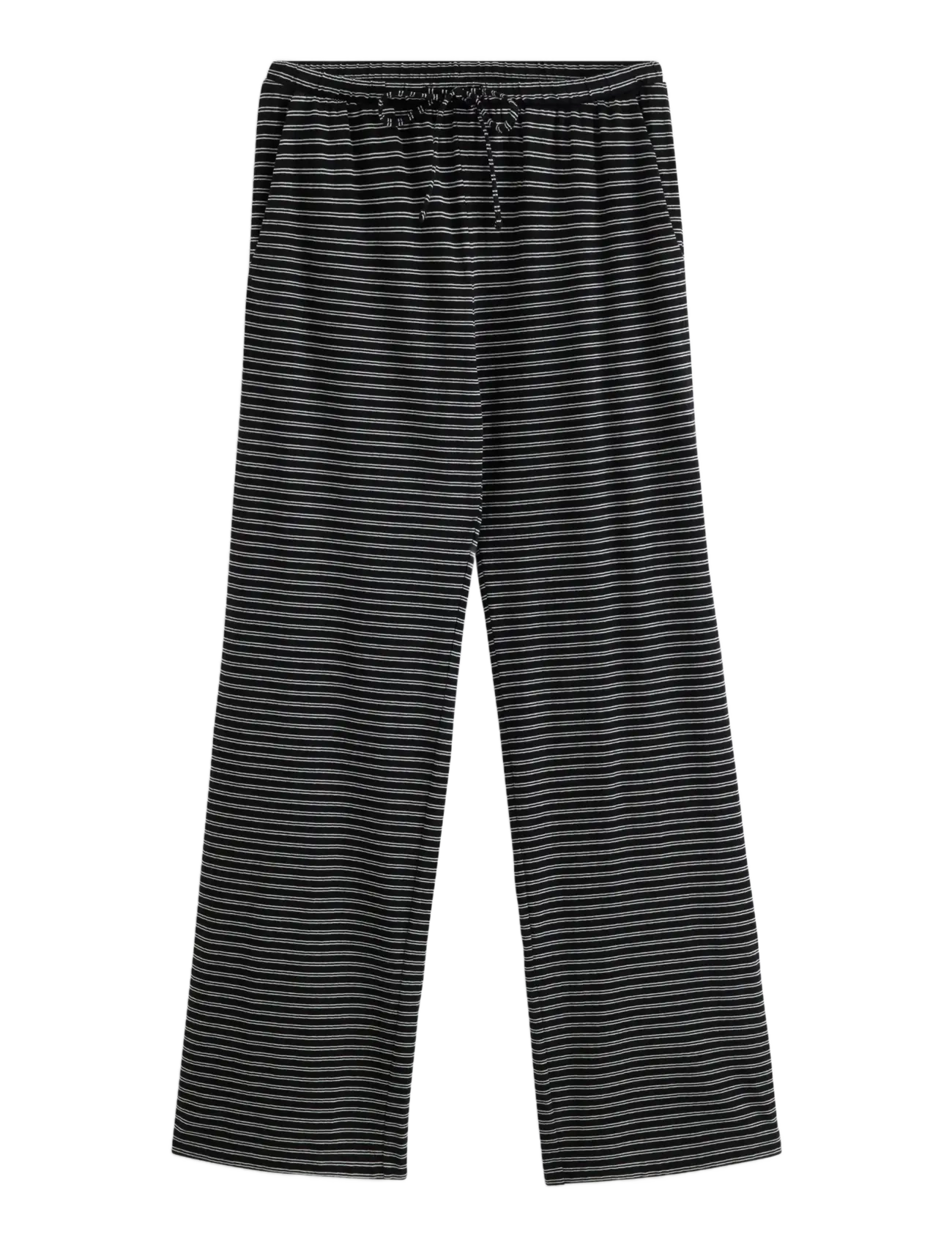 Trousers Pyjama jersey wide le - BLACK