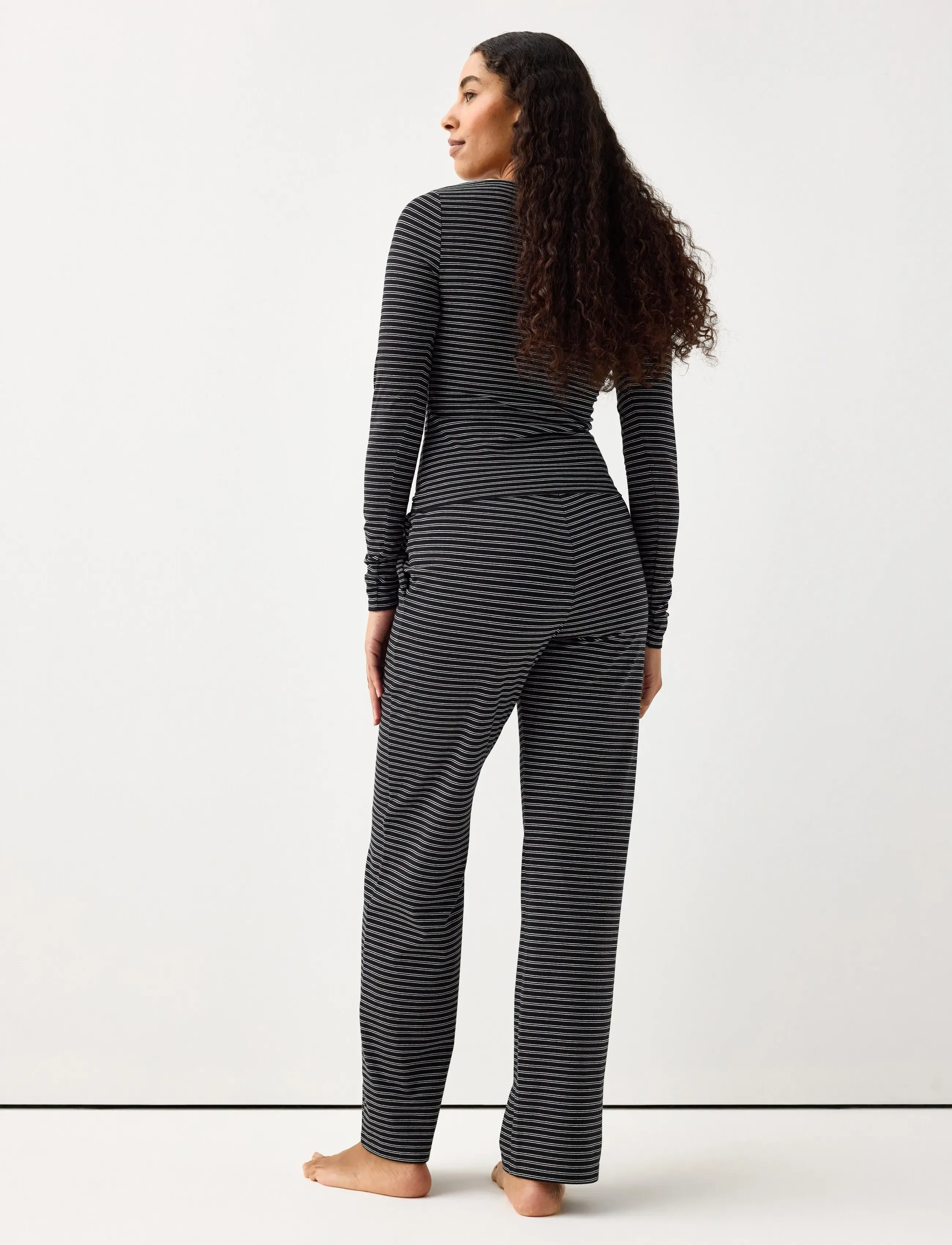 Lindex - Wide pyjama trousers - pyjama pants - black - 3