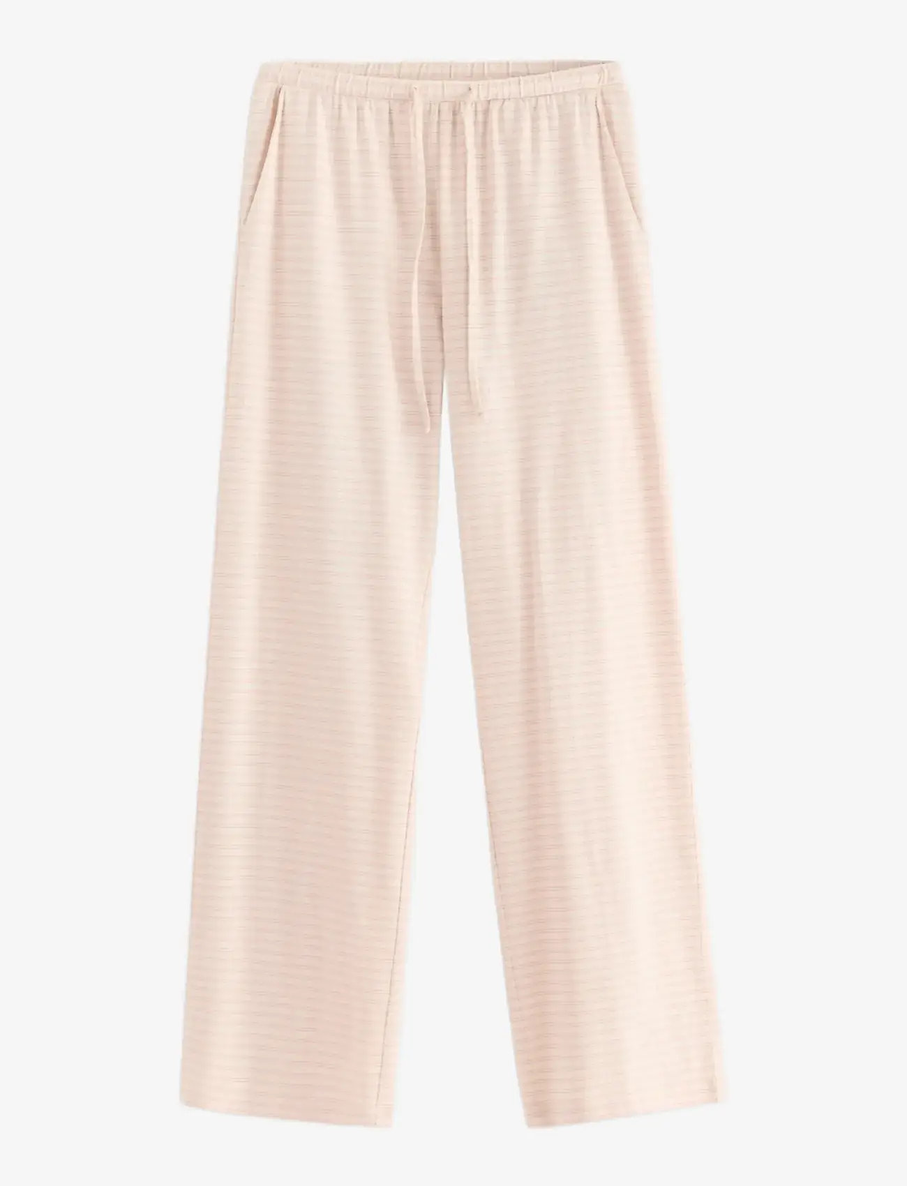 Lindex - Trousers Pyjama jersey wide le - natbukser - light dusty pink - 1