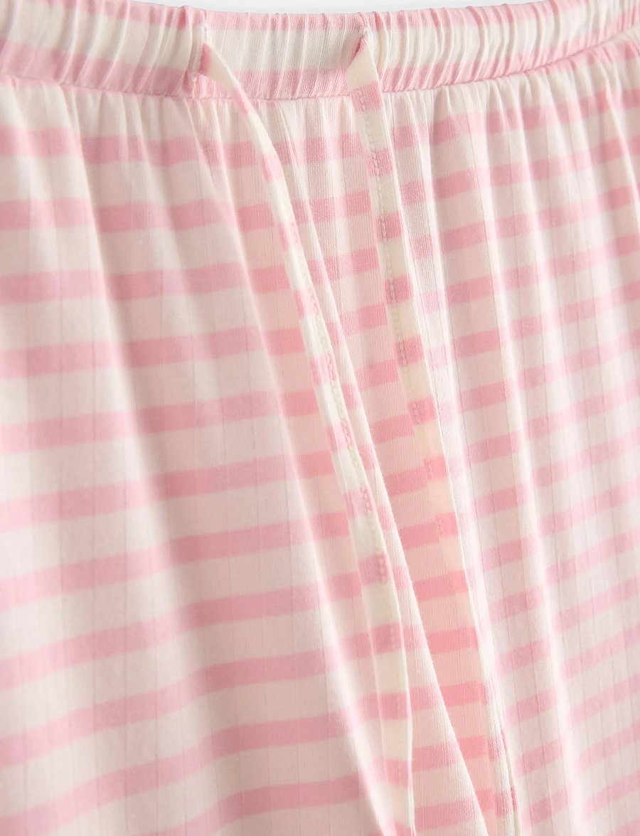 Lindex - Wide pyjama trousers - natbukser - light pink - 5
