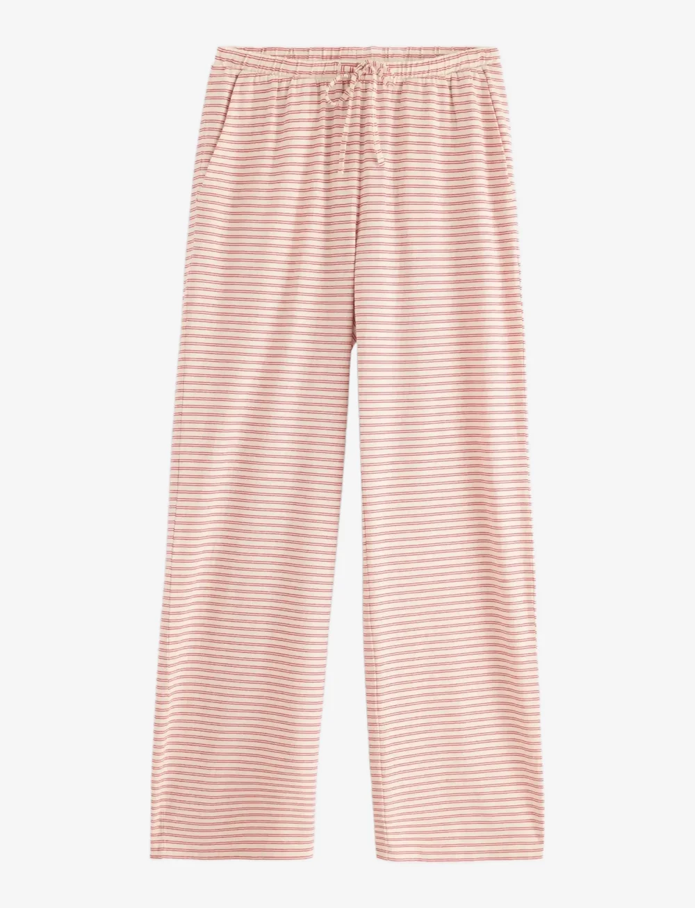 Lindex - Trousers Pyjama jersey wide le - natbukser - red - 1