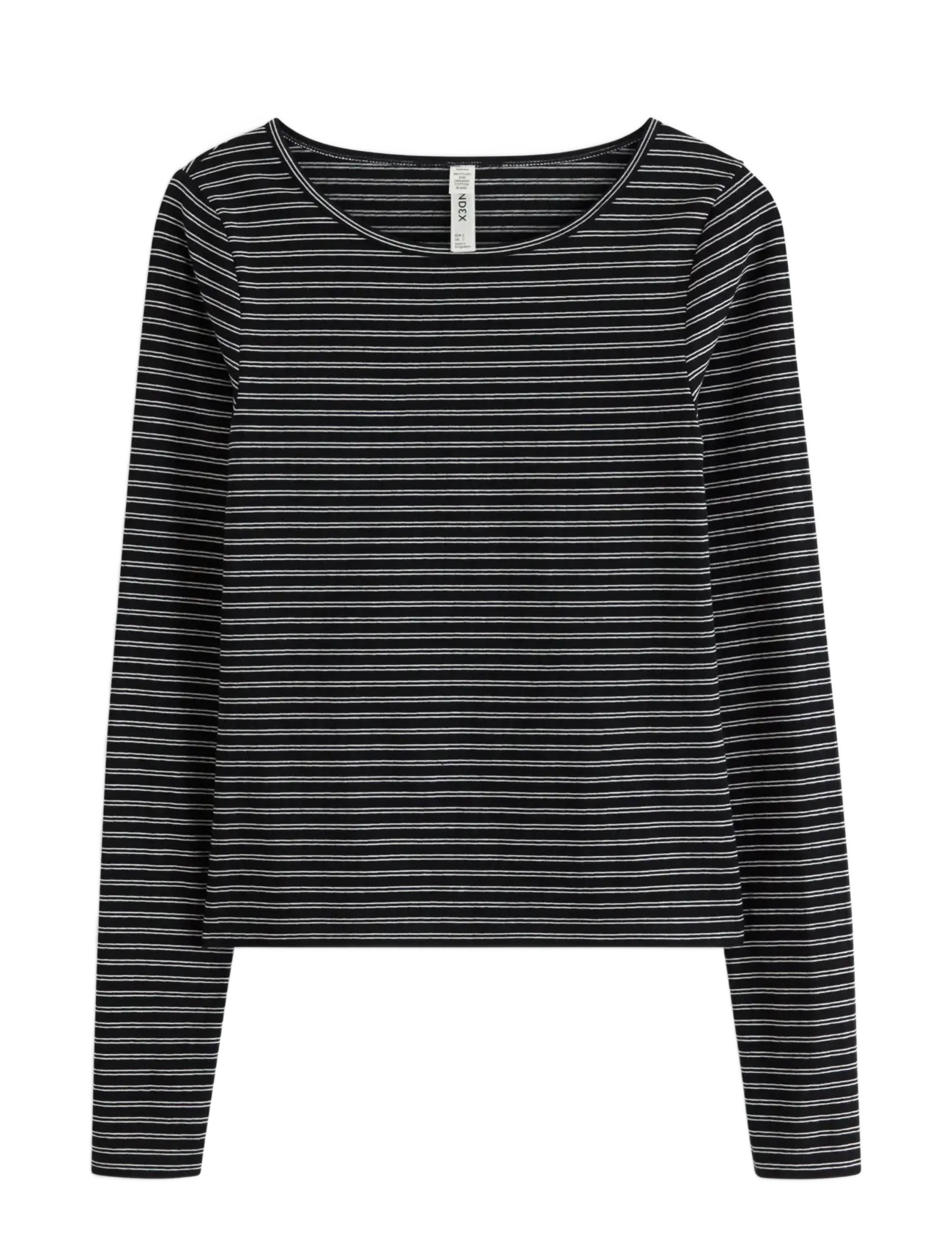 LINDEX Oberteil Pyjama Lange Ärmel Jersey Schwarz - S - Damen