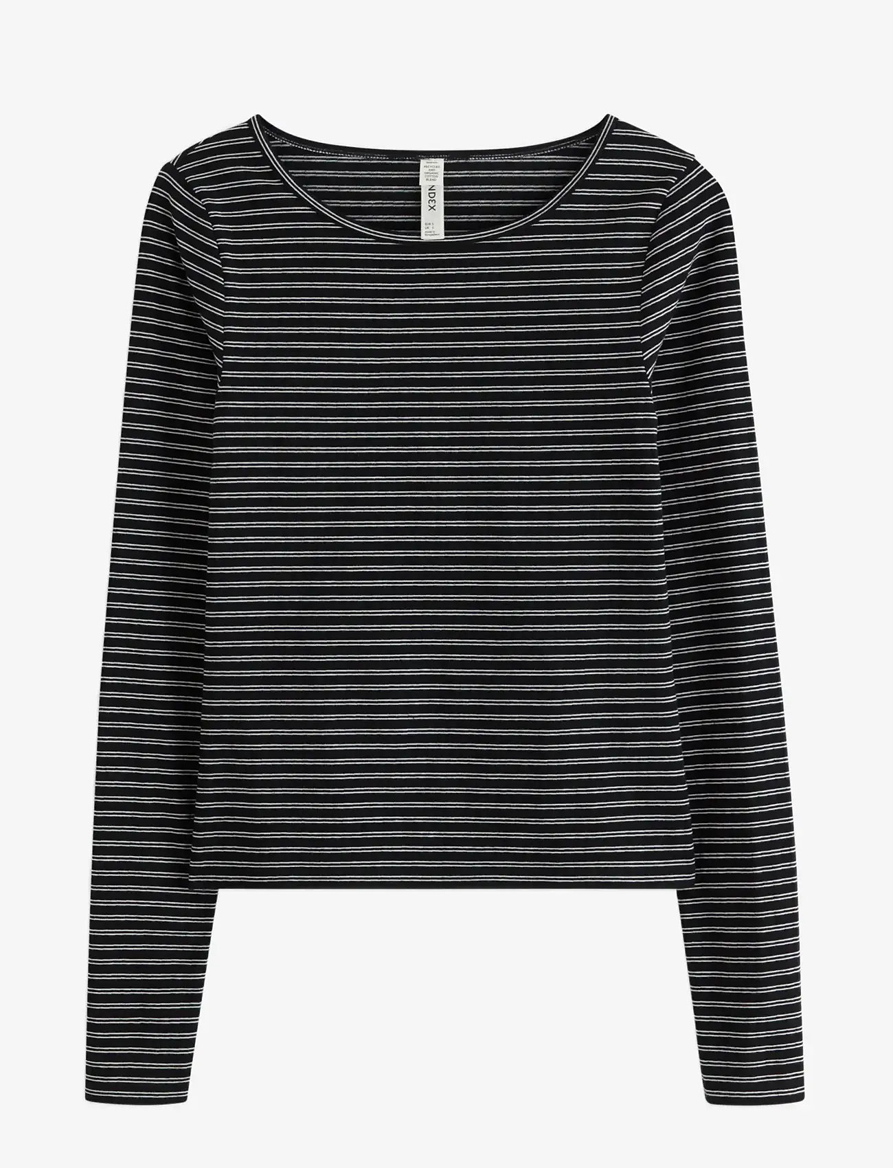 Lindex - Top Pyjama long sleeve jersey - oberteile - black - 1