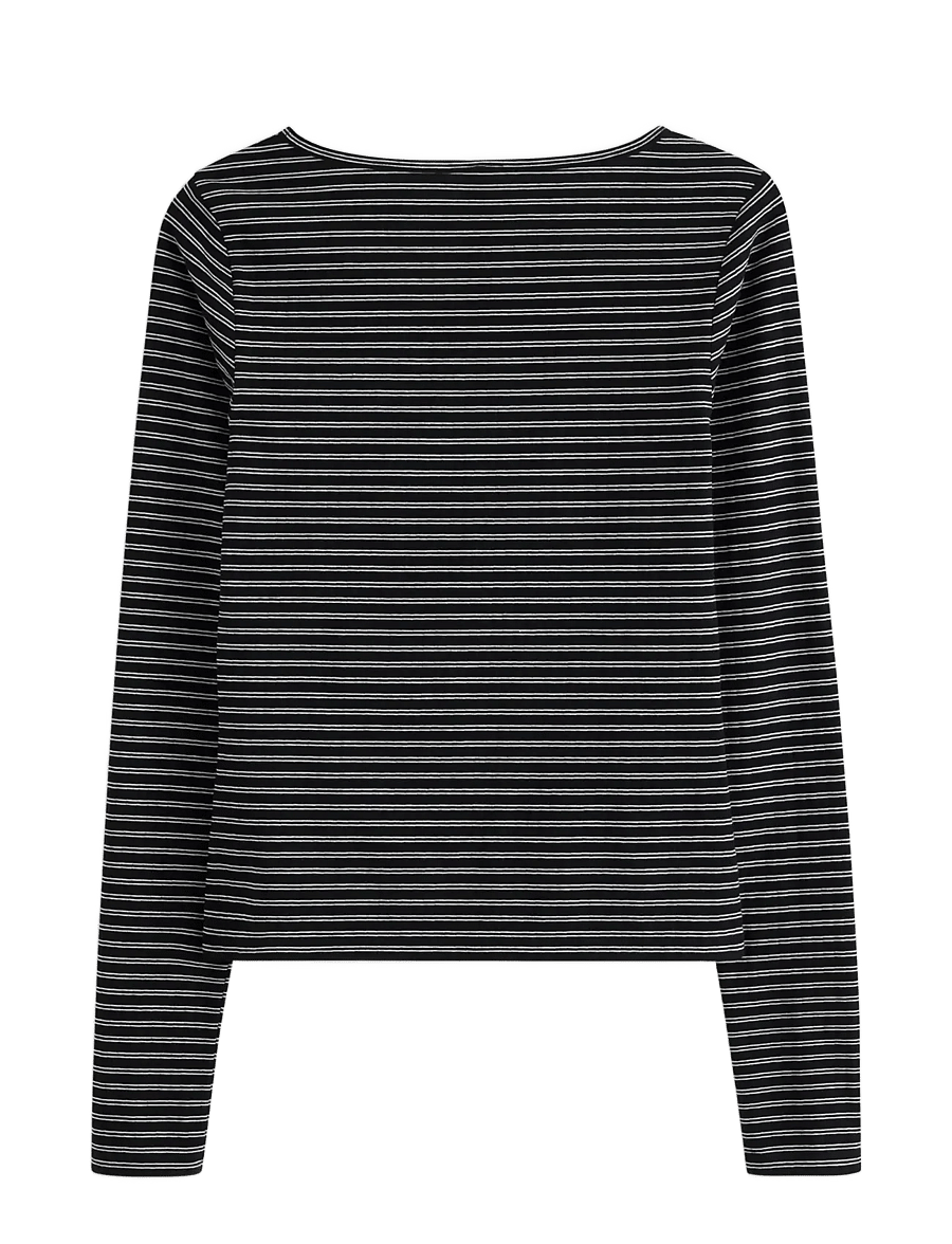 Lindex - Top Pyjama long sleeve jersey - topid - black - 2