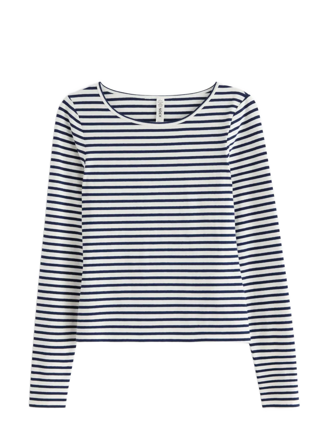 Lindex Pyjama top - Nattøj & Loungewear - DARK DUSTY BLUE / white