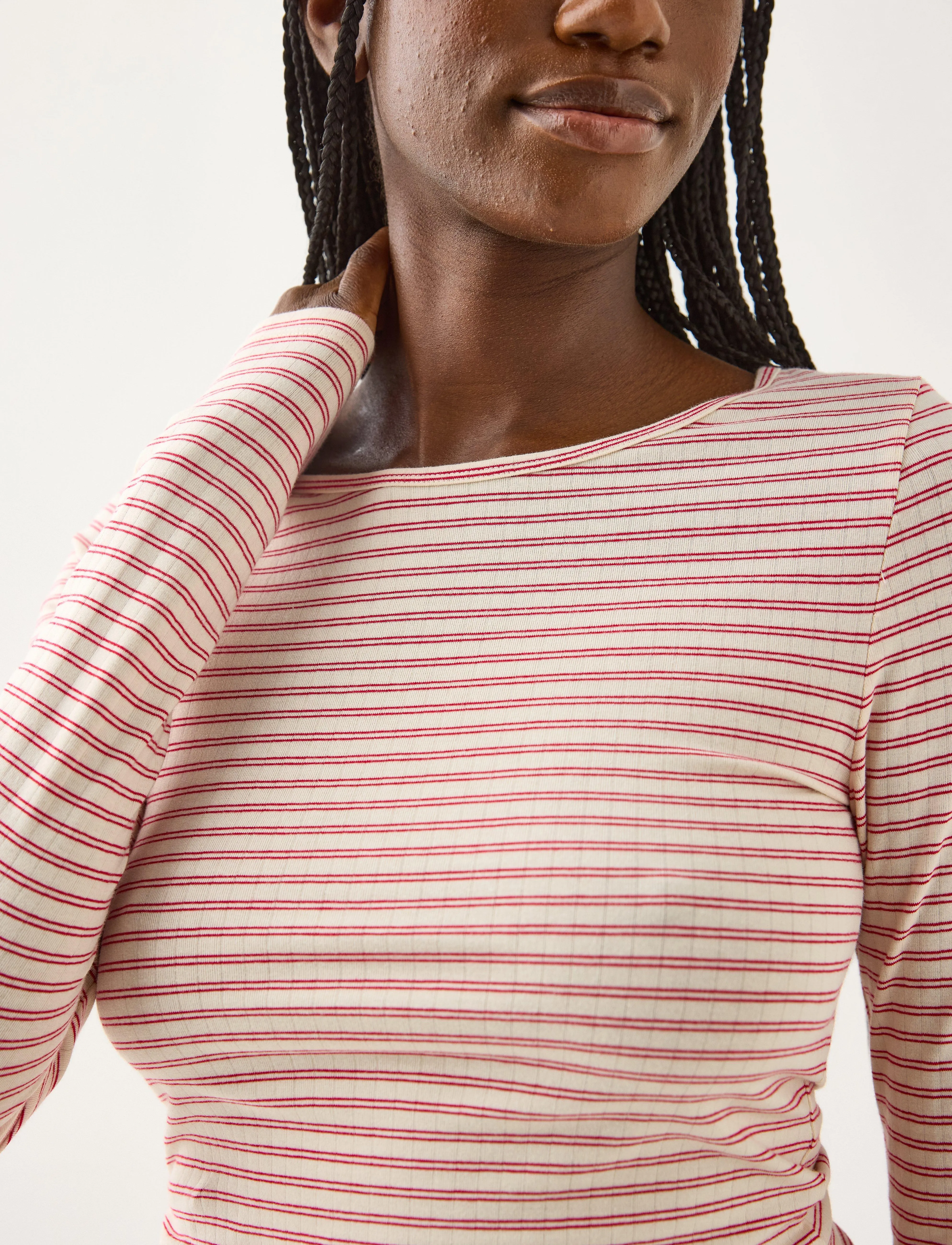 Lindex - Pyjama top - oberteile - red - 4