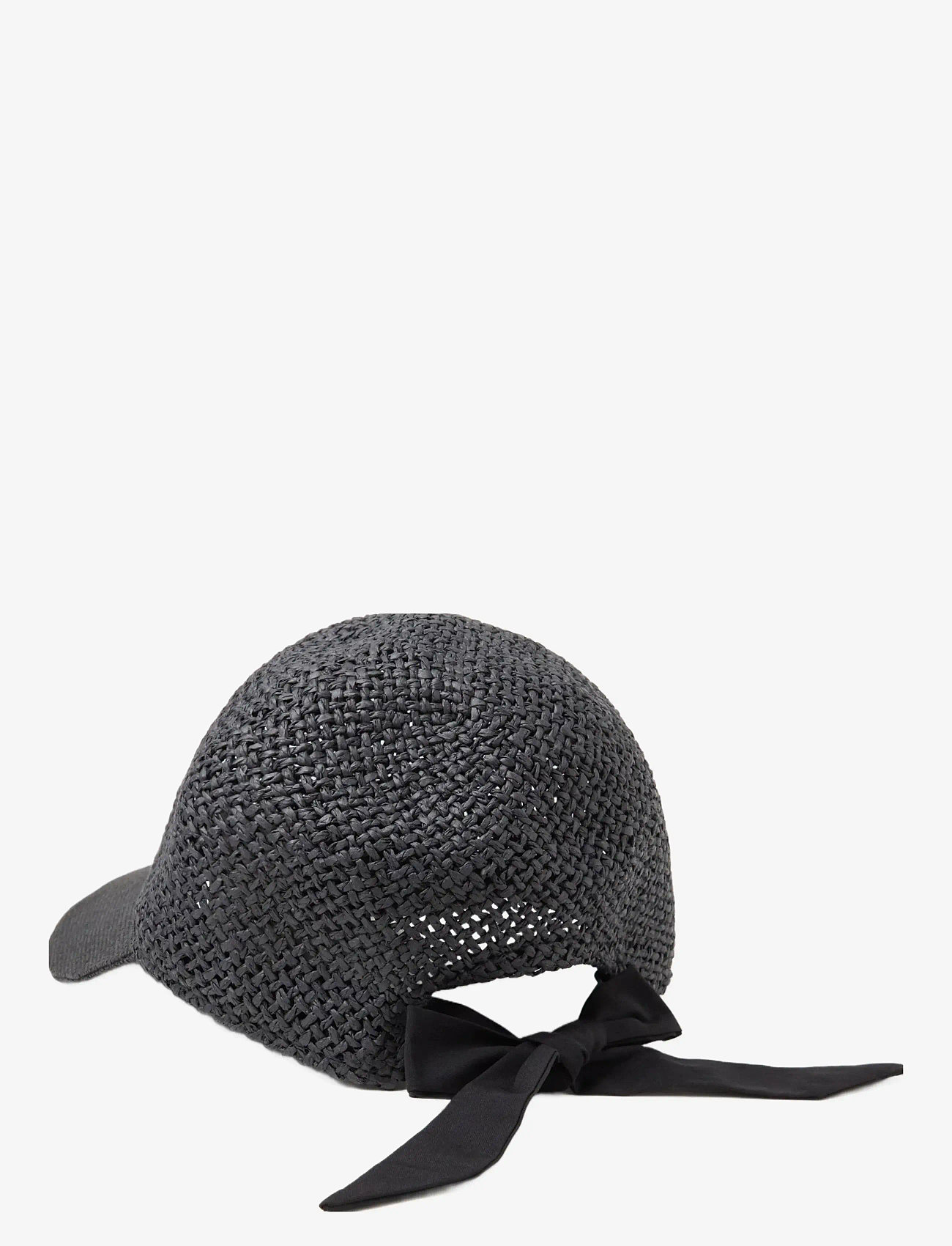 Lindex - Straw cap with tie at back - geschenke unter 30€ - black - 1