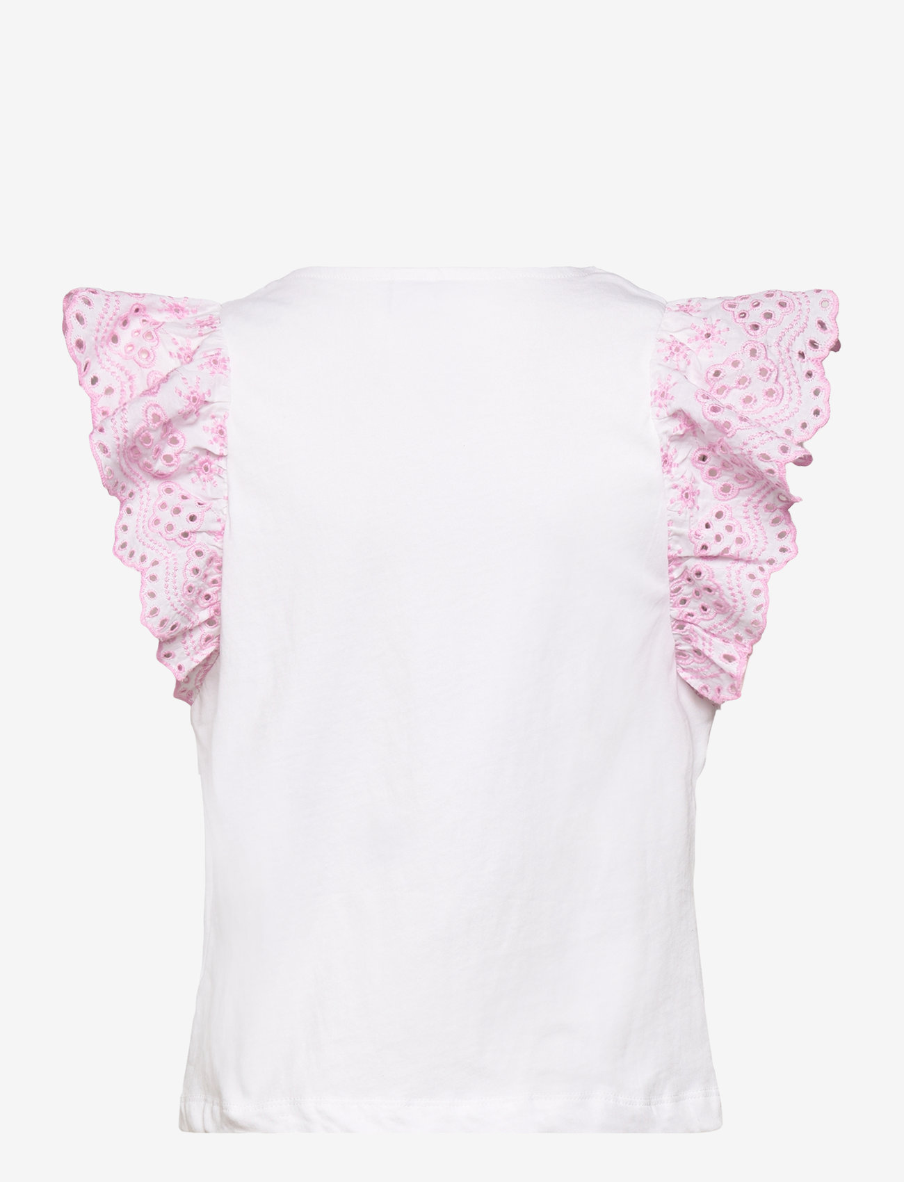 Lindex - Top jersey with Schiffly sleev - laveste priser - light pink - 1