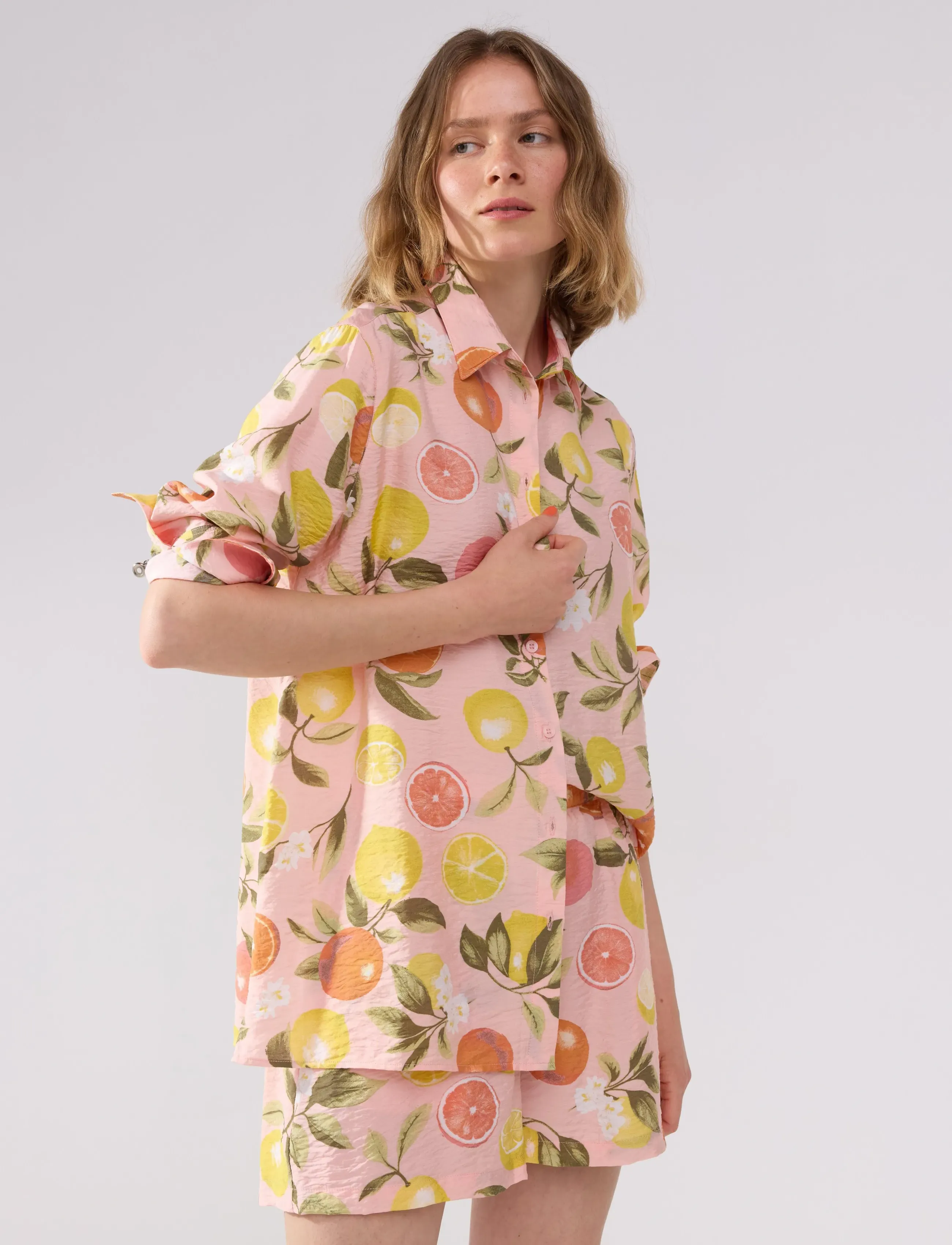 Lindex Shirt Jenny - Hemden - PINK / pink/rose