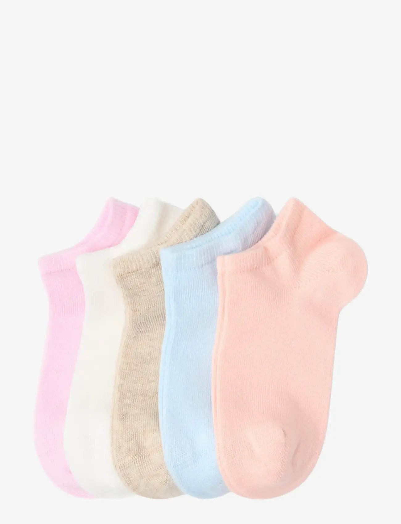 Lindex - 5-pack ankle socks - strømper - light pink - 0