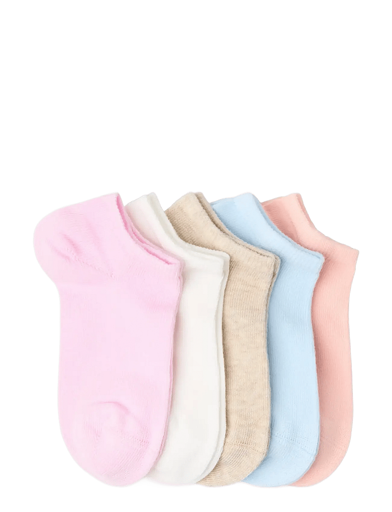 Lindex - 5-pack ankle socks - strømper - light pink - 1