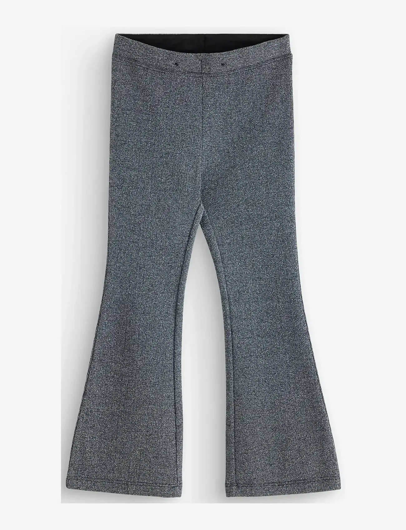 Lindex - Trousers flare lurex rib - babybukser - black - 1