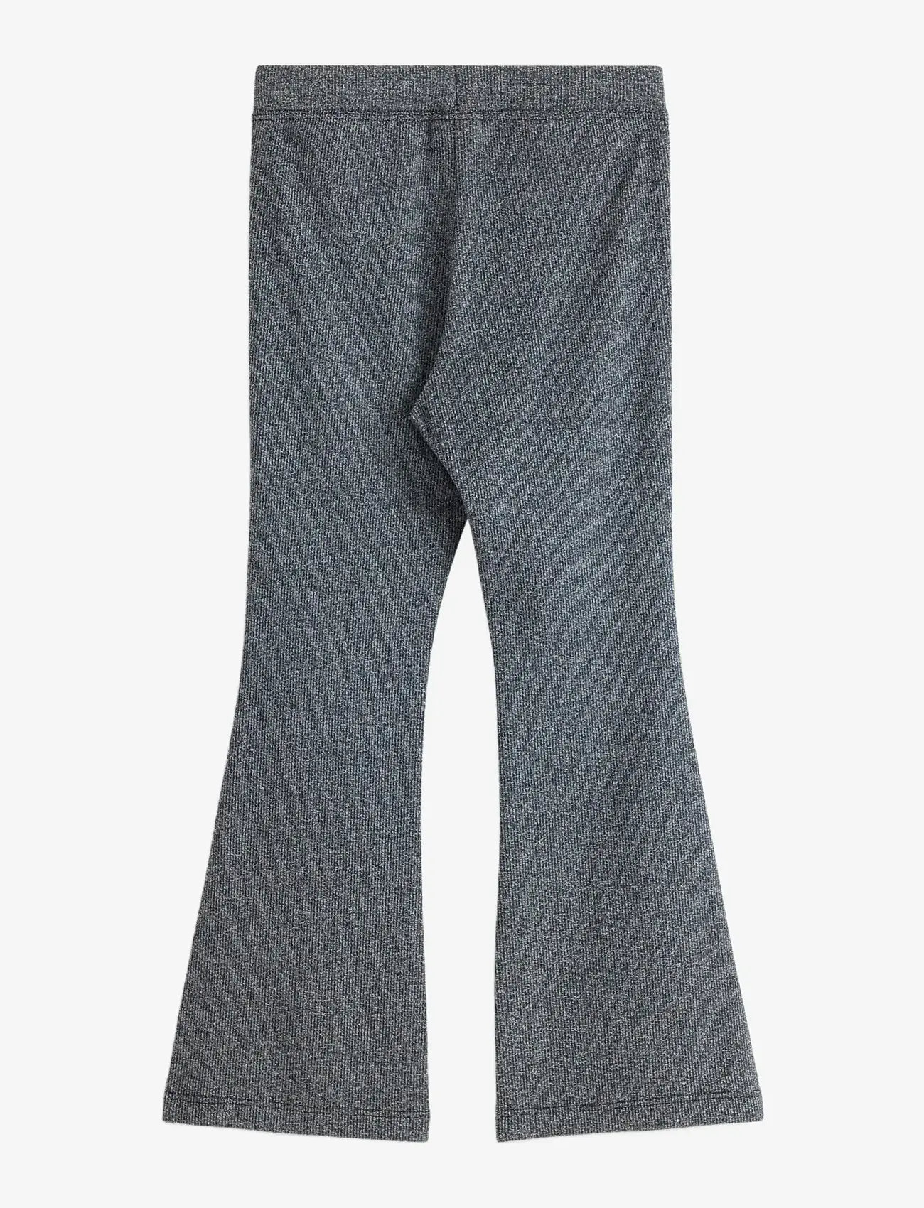 Lindex - Trousers flare lurex rib - babybukser - black - 2