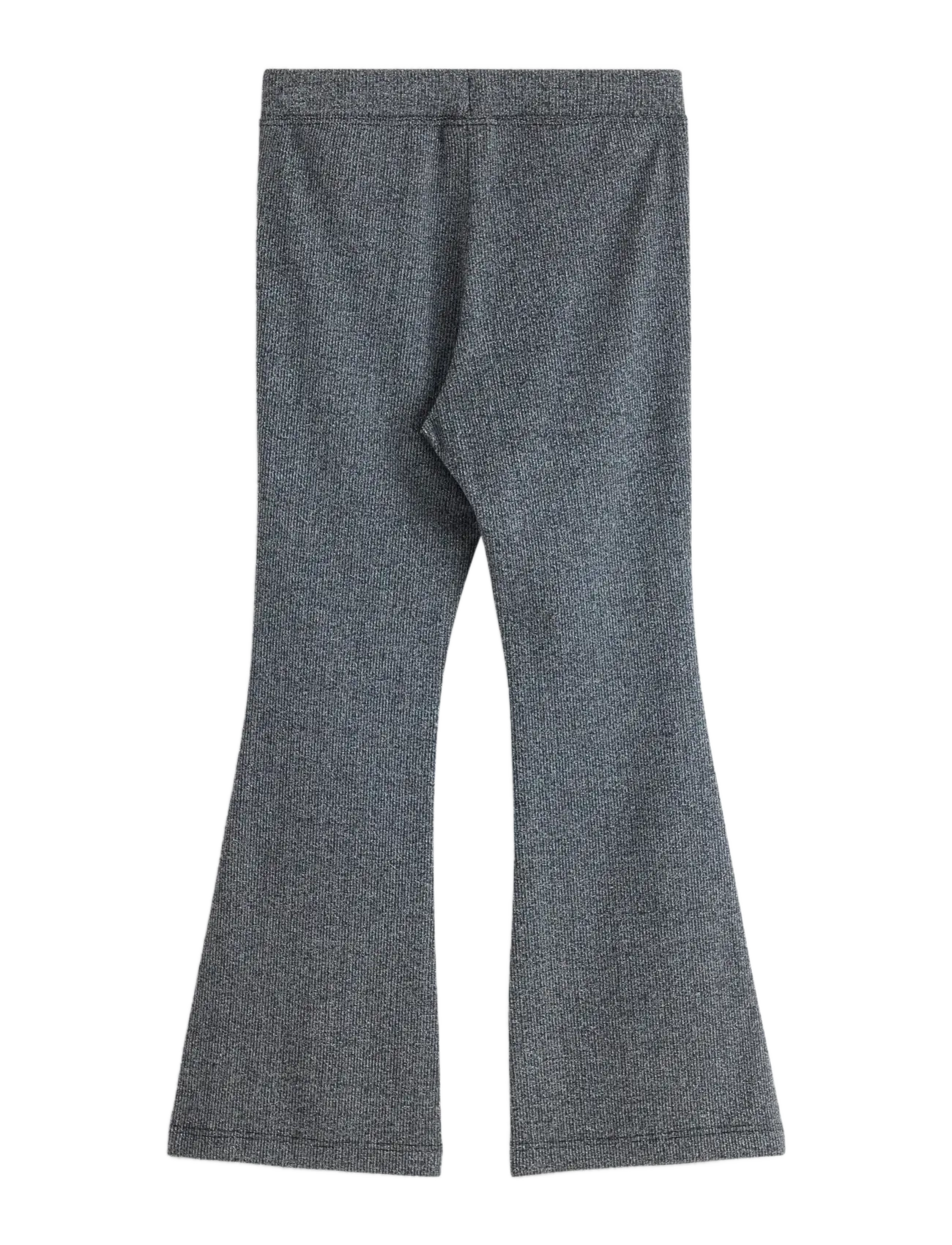 Lindex - Trousers flare lurex rib - babybyxor - black - 2