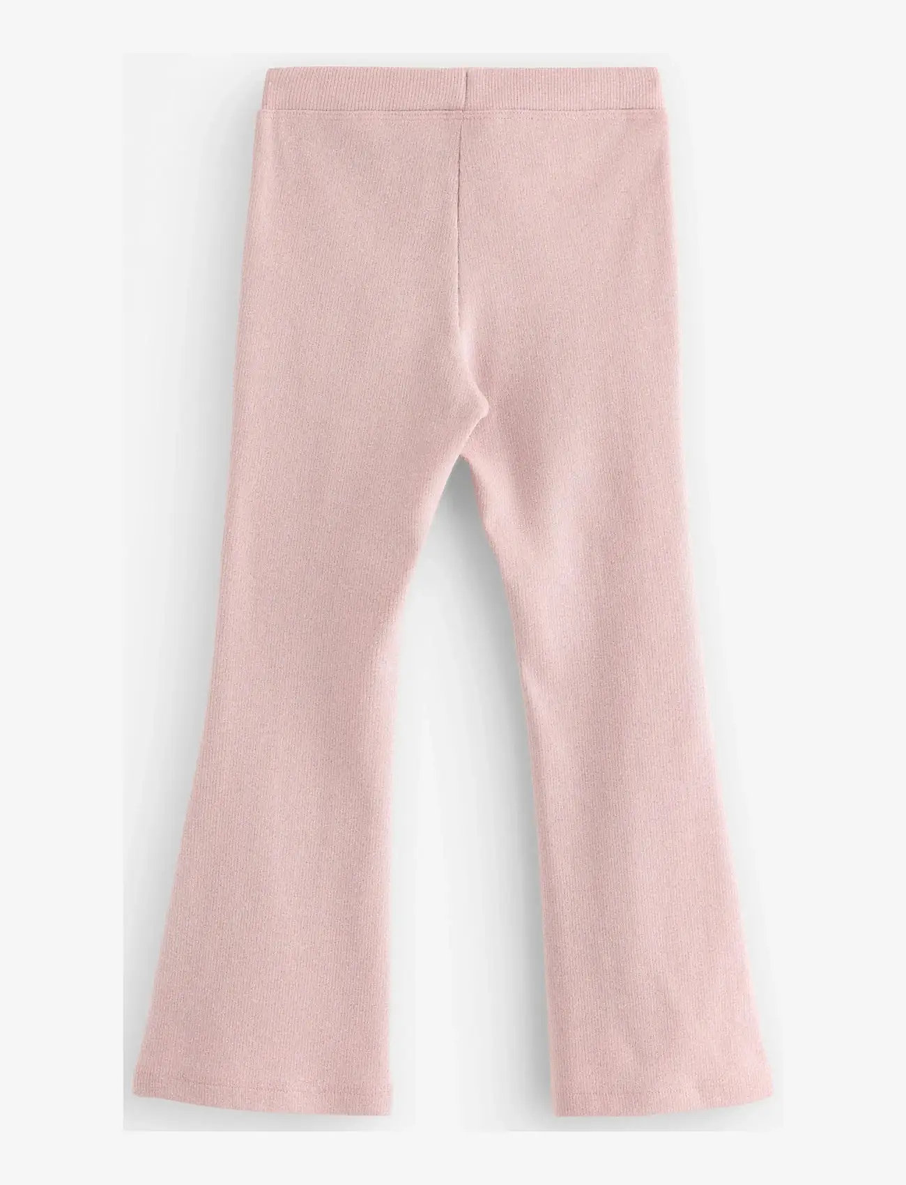 Lindex - Trousers flare lurex rib - babybukser - light pink - 2