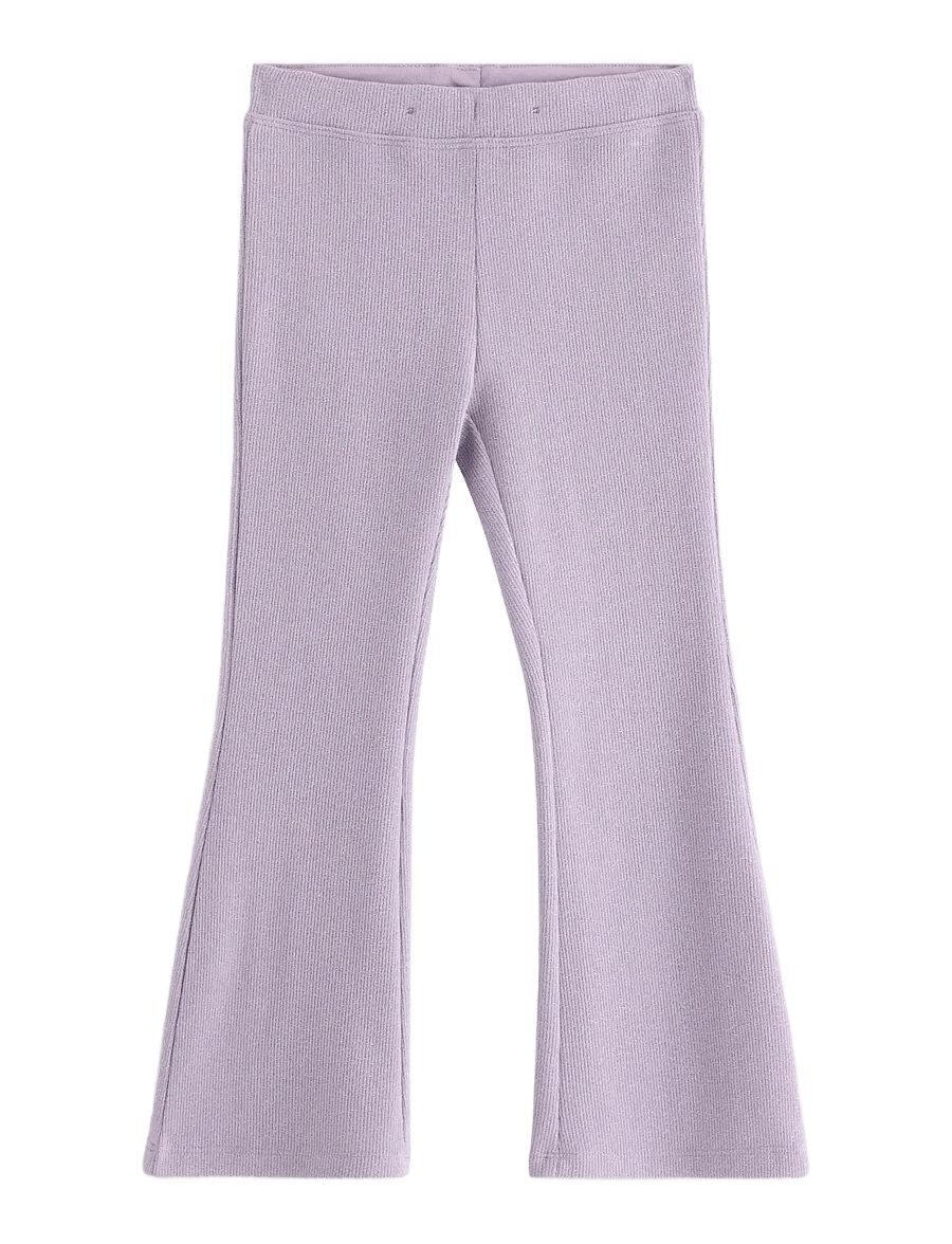 Lindex - Trousers flare lurex rib - babyhosen - lilac - 1