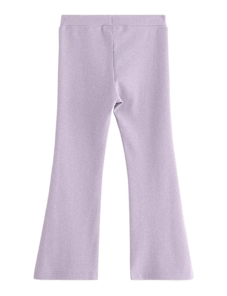 Lindex - Trousers flare lurex rib - babyhosen - lilac - 2