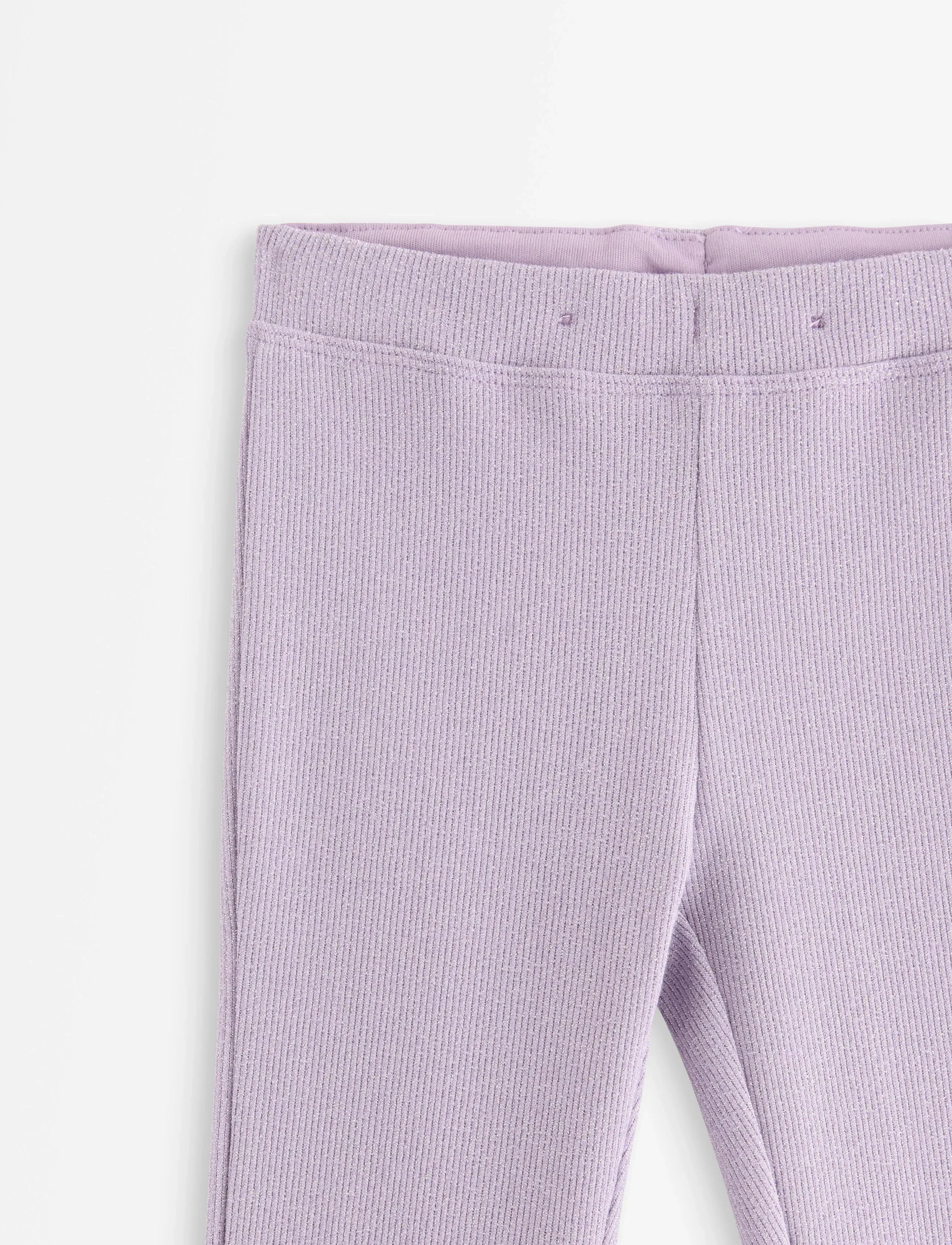 Lindex - Trousers flare lurex rib - baby trousers - lilac - 5