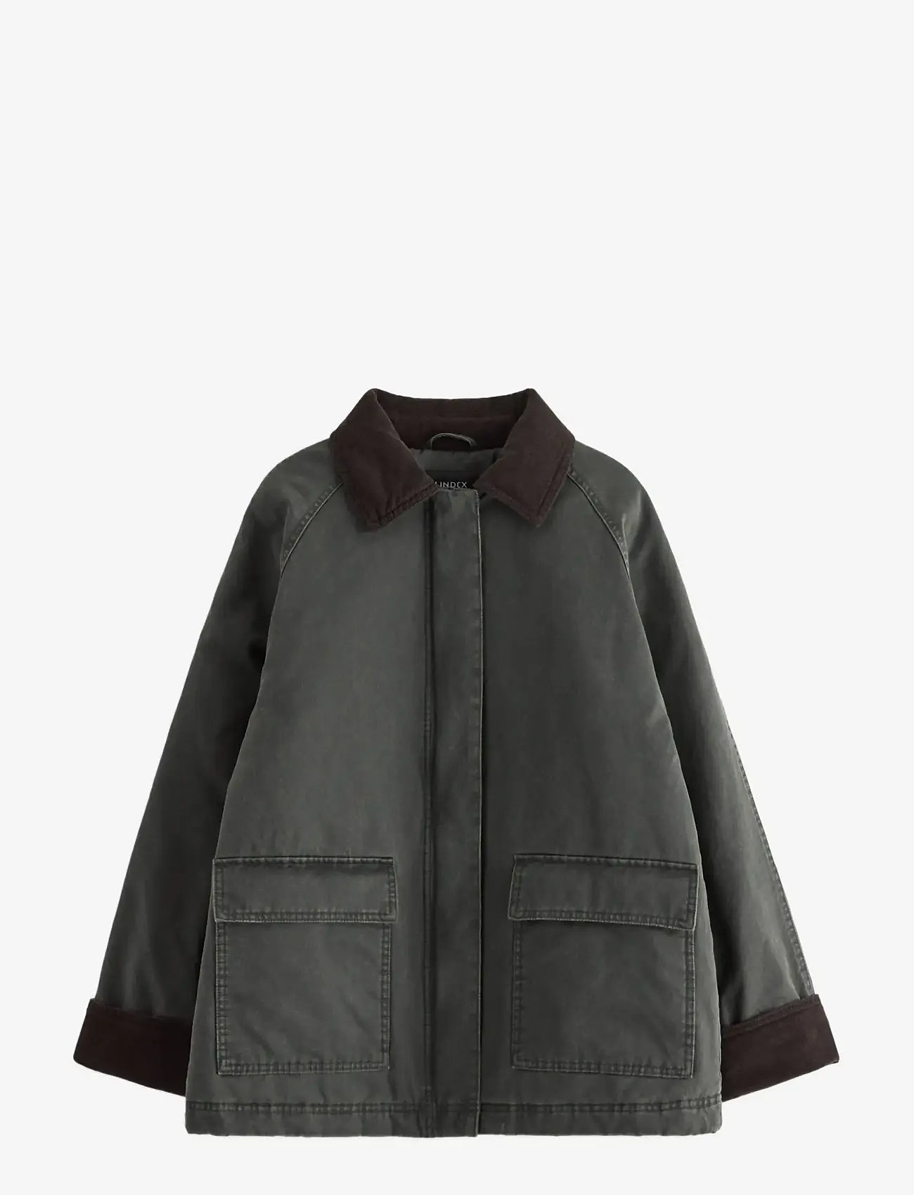 Lindex - Vattert jakke - gefütterte & daunenjacken - dark dusty green - 0