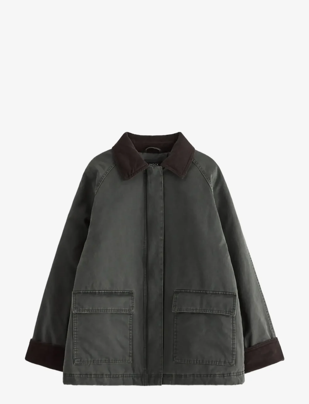 Lindex - Vattert jakke - dunjakker - dark dusty green - 1