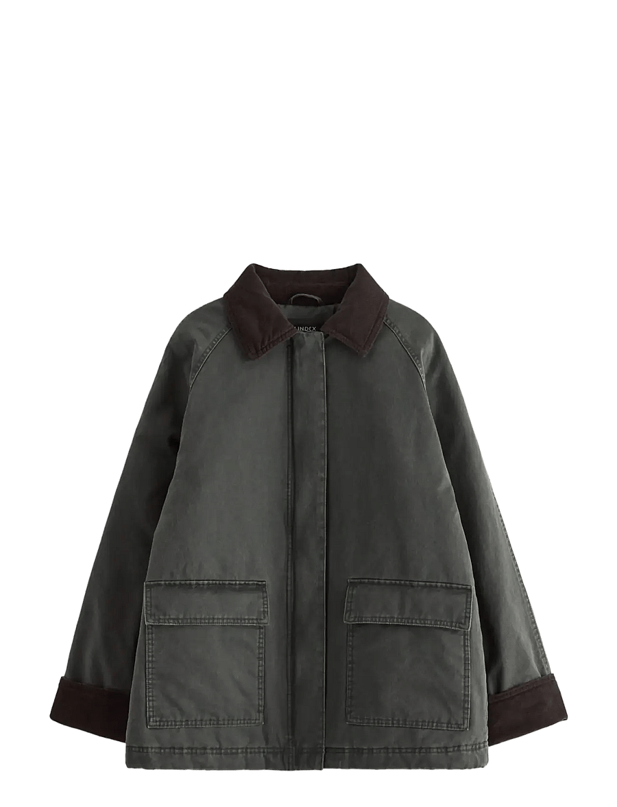 Lindex - Vattert jakke - vinterjakker - dark dusty green - 1