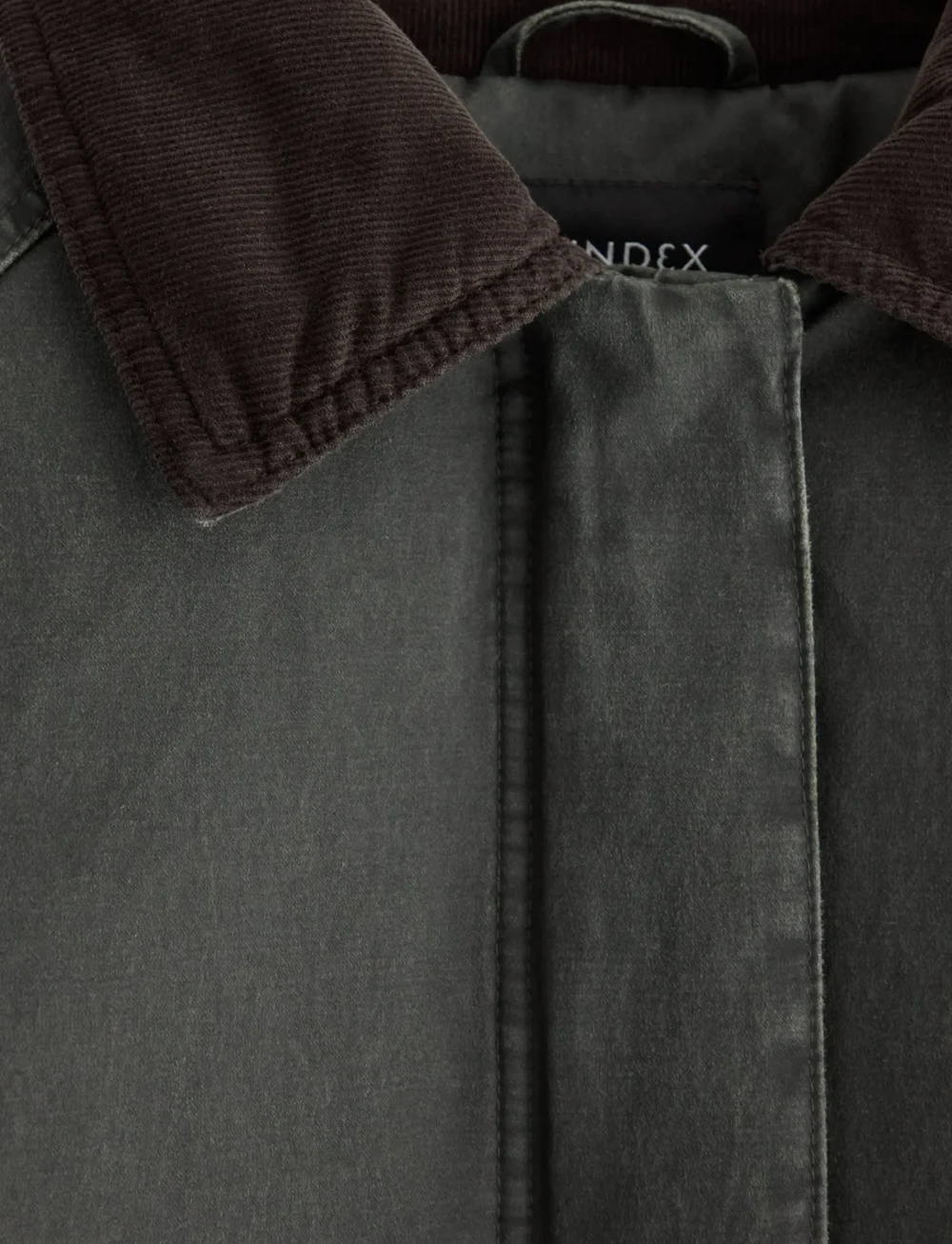 Lindex - Vattert jakke - dunjakker - dark dusty green - 5